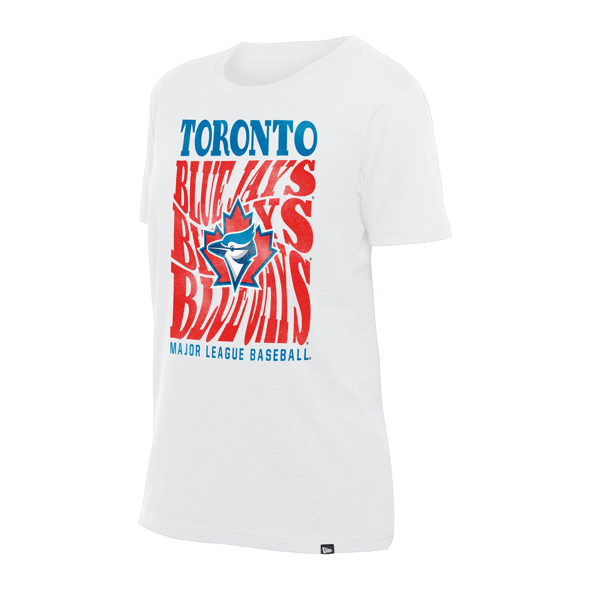 Women's New Era White Toronto Blue Jays Graphic Wave T-Shirt