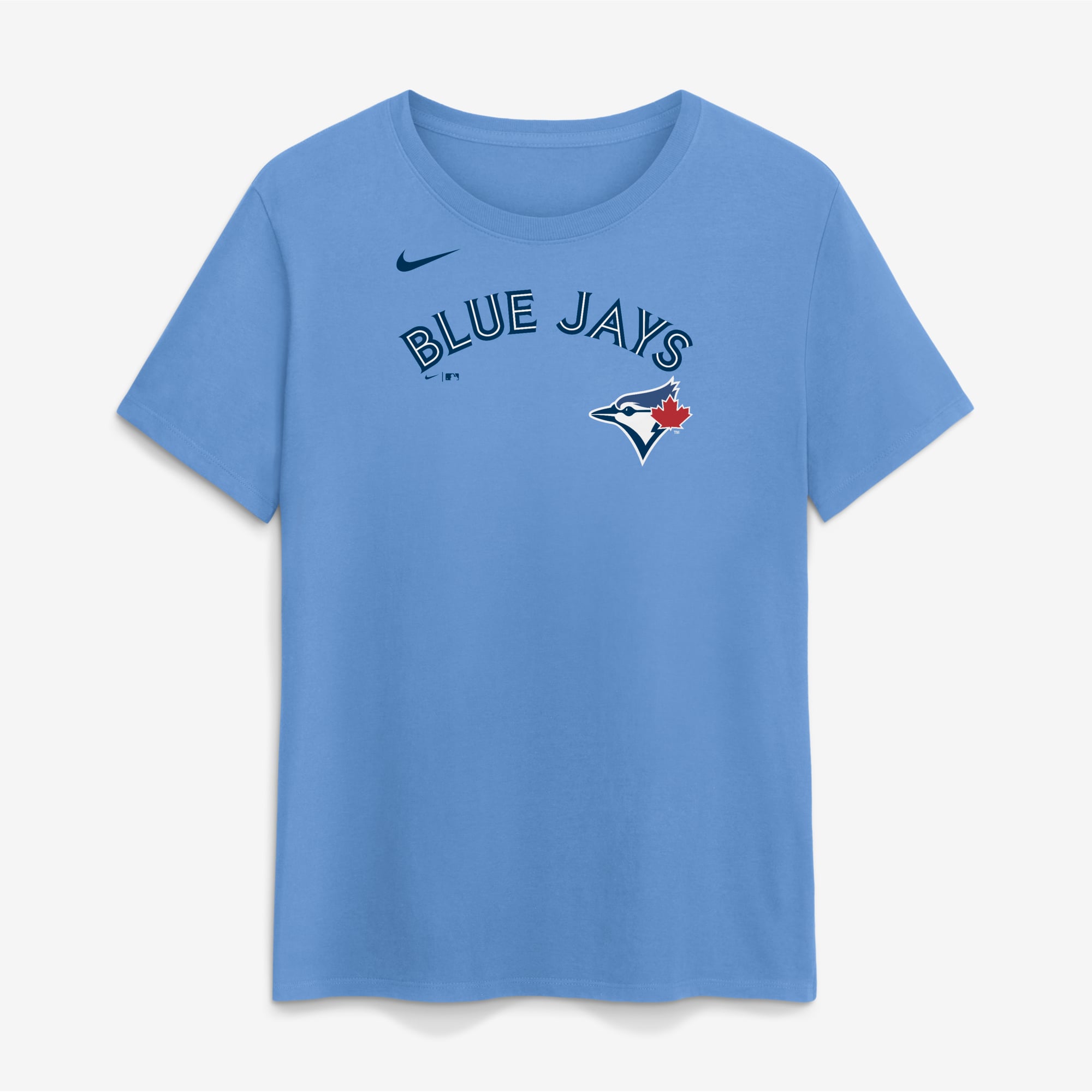 Women's Nike Ernie Clement Powder Blue Toronto Jays Name & Number T-Shirt
