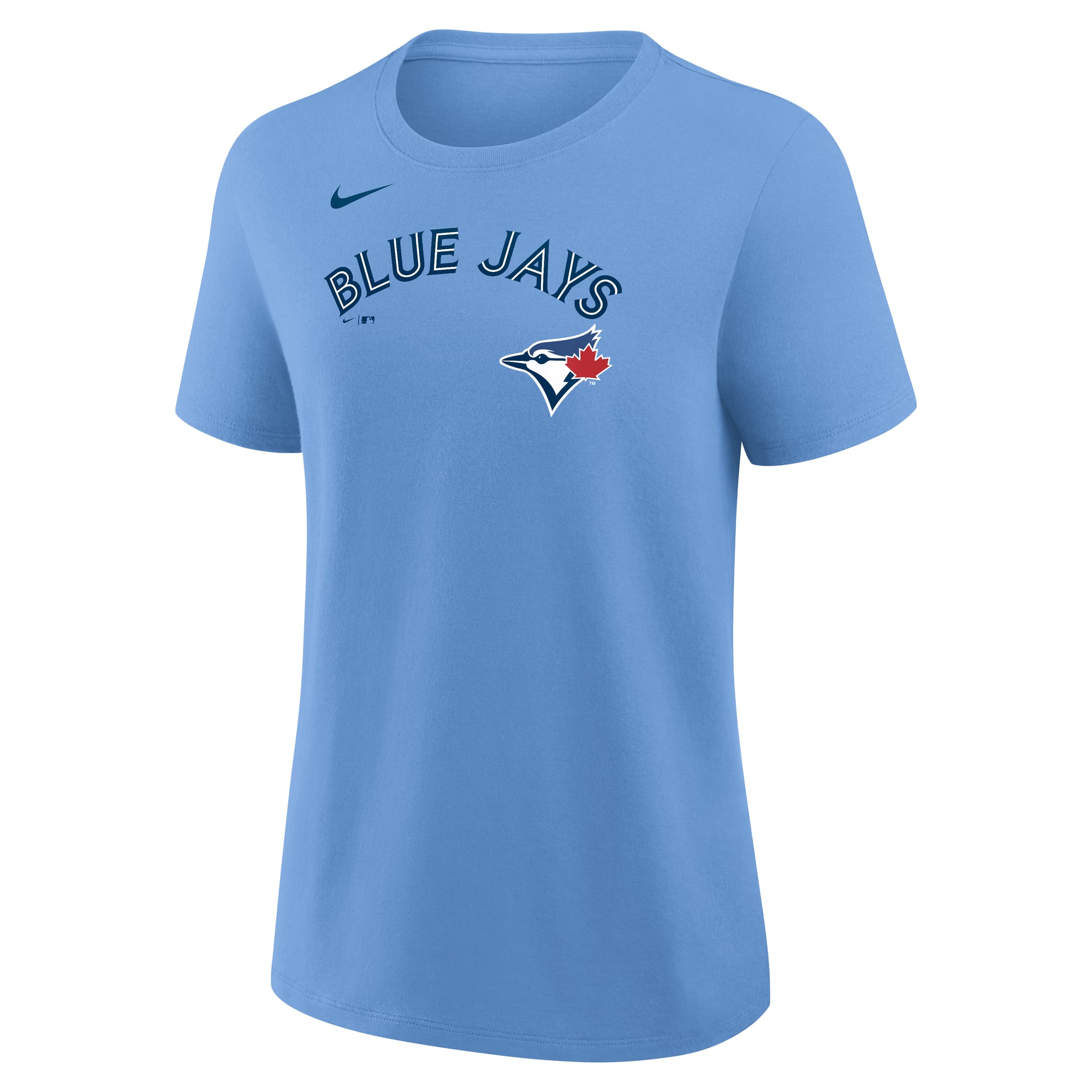 Women's Nike Ernie Clement Powder Blue Toronto Jays Name & Number T-Shirt