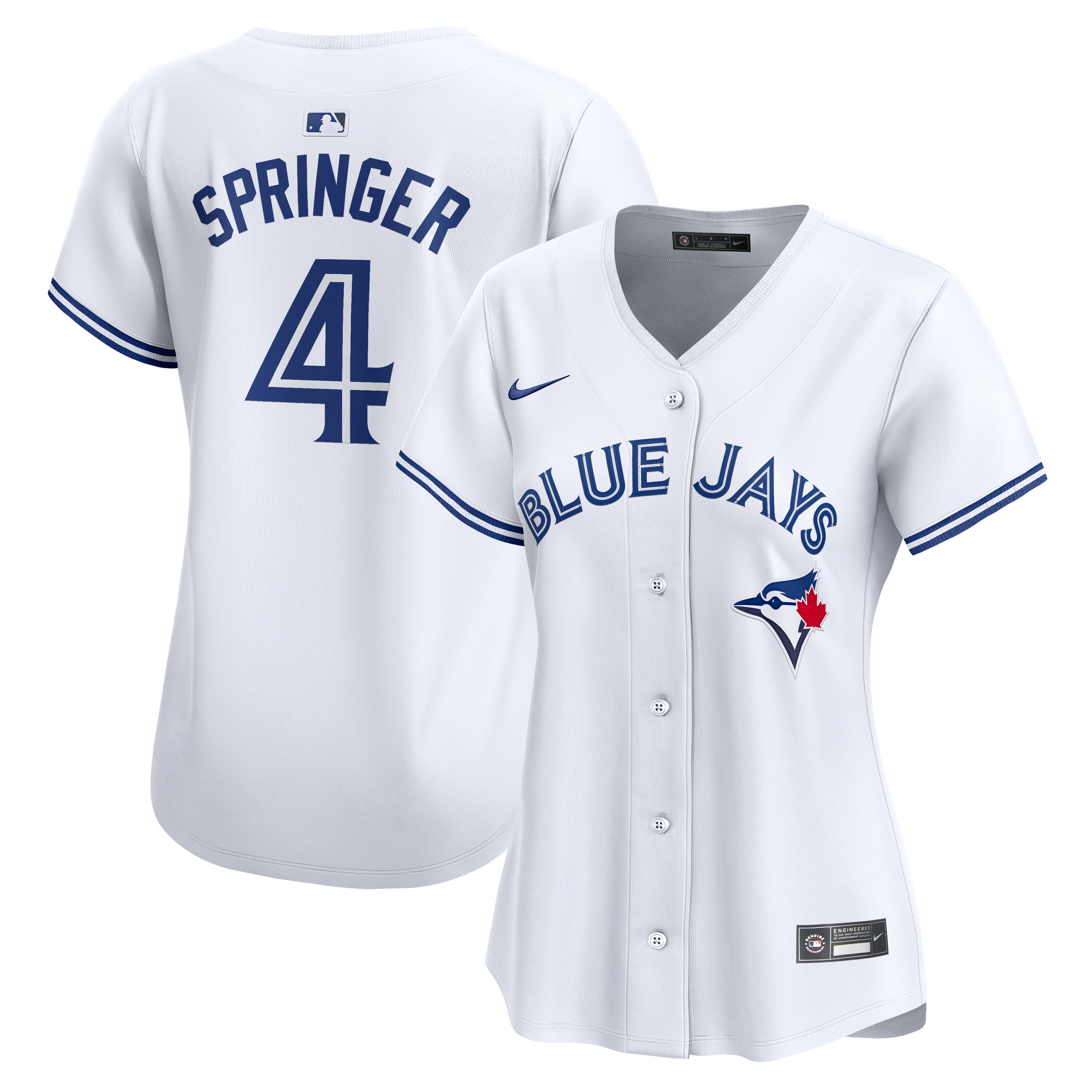 Women's Nike George Springer White Toronto Blue Jays Home Limited Jersey