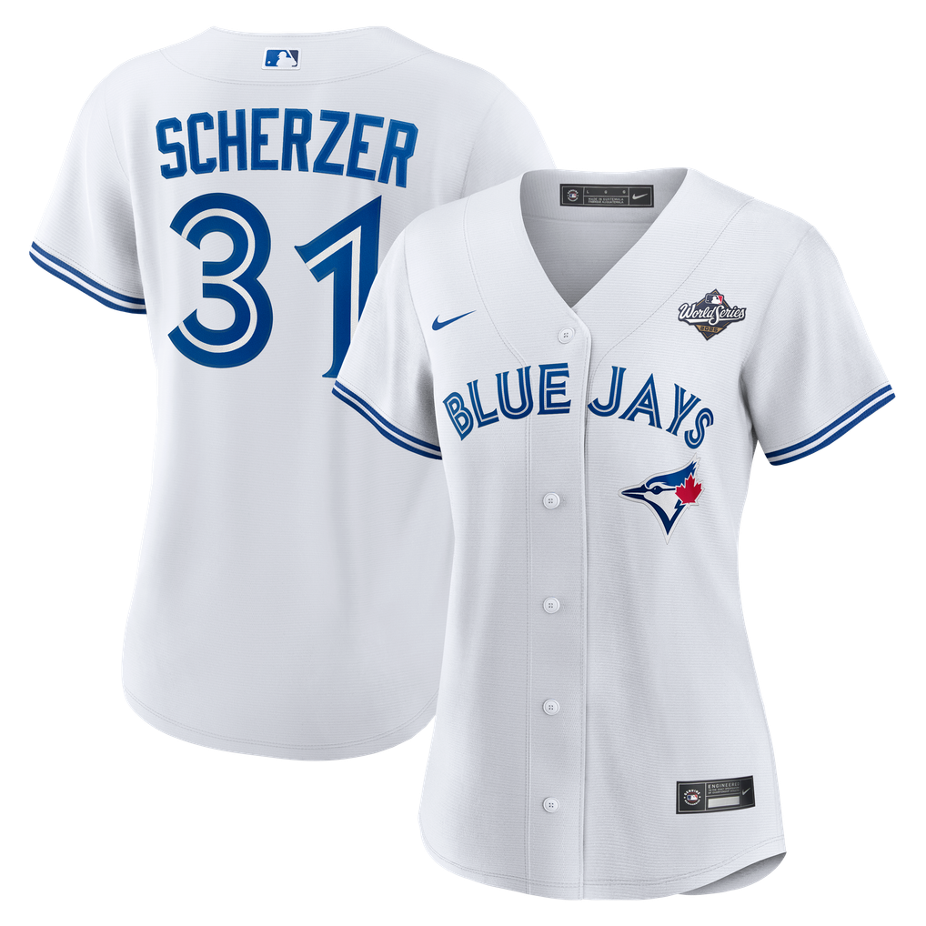 Max Scherzer Toronto Blue Jays Nike Women's 2025 World Series Home ...