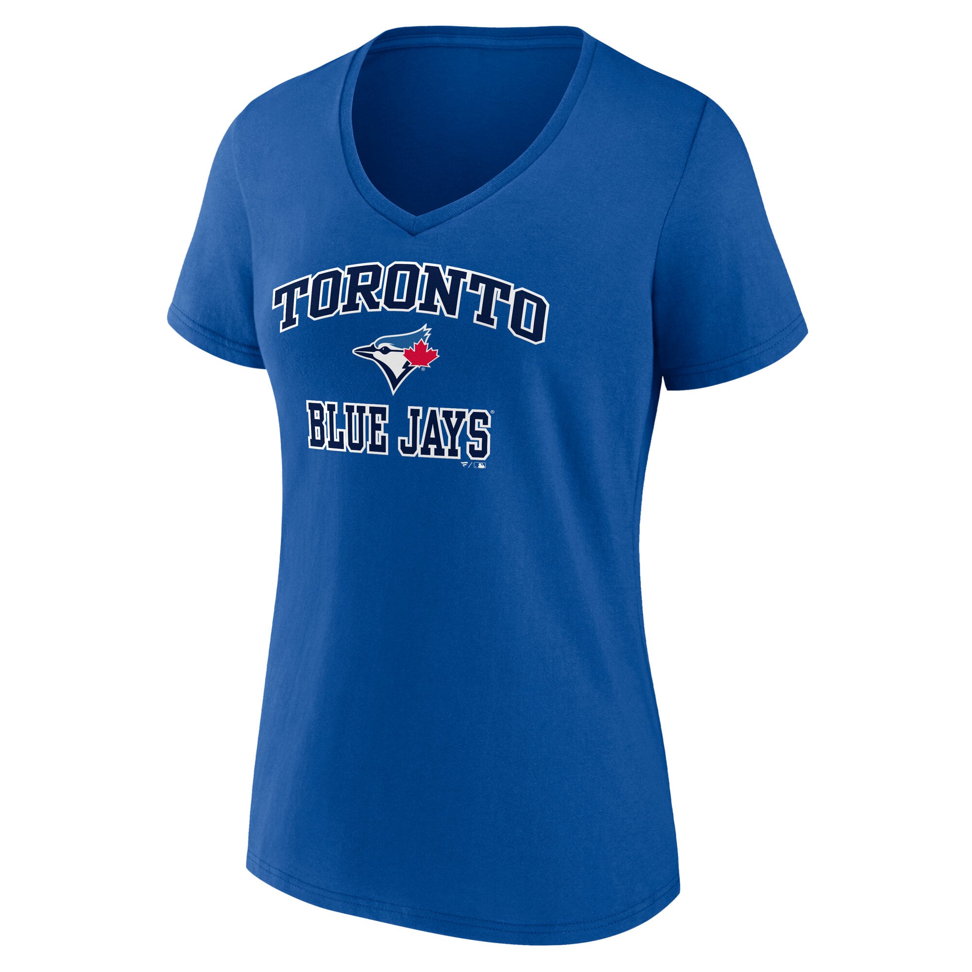 Women's  Royal Toronto Blue Jays Heart & Soul V-Neck T-Shirt