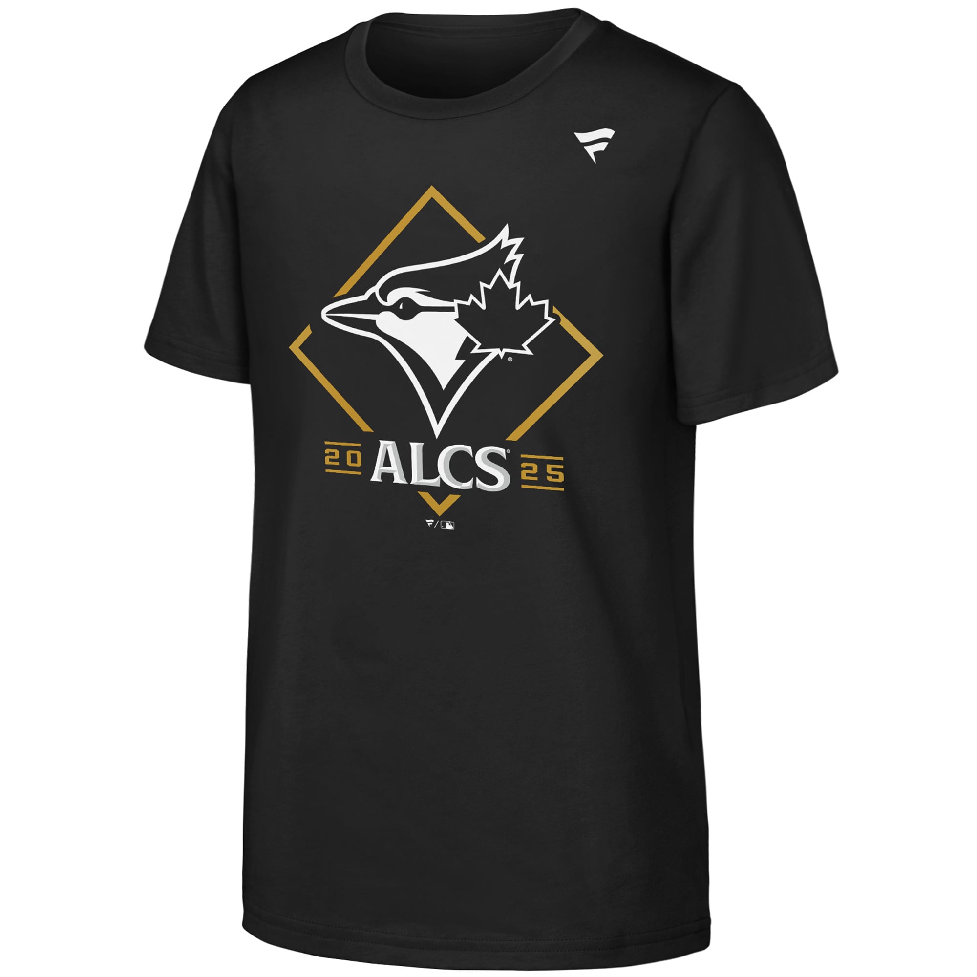 T-shirt noir Youth Fanatics des Blue Jays de Toronto, champions la série division Ligue américaine 2025, pour le vestiaire