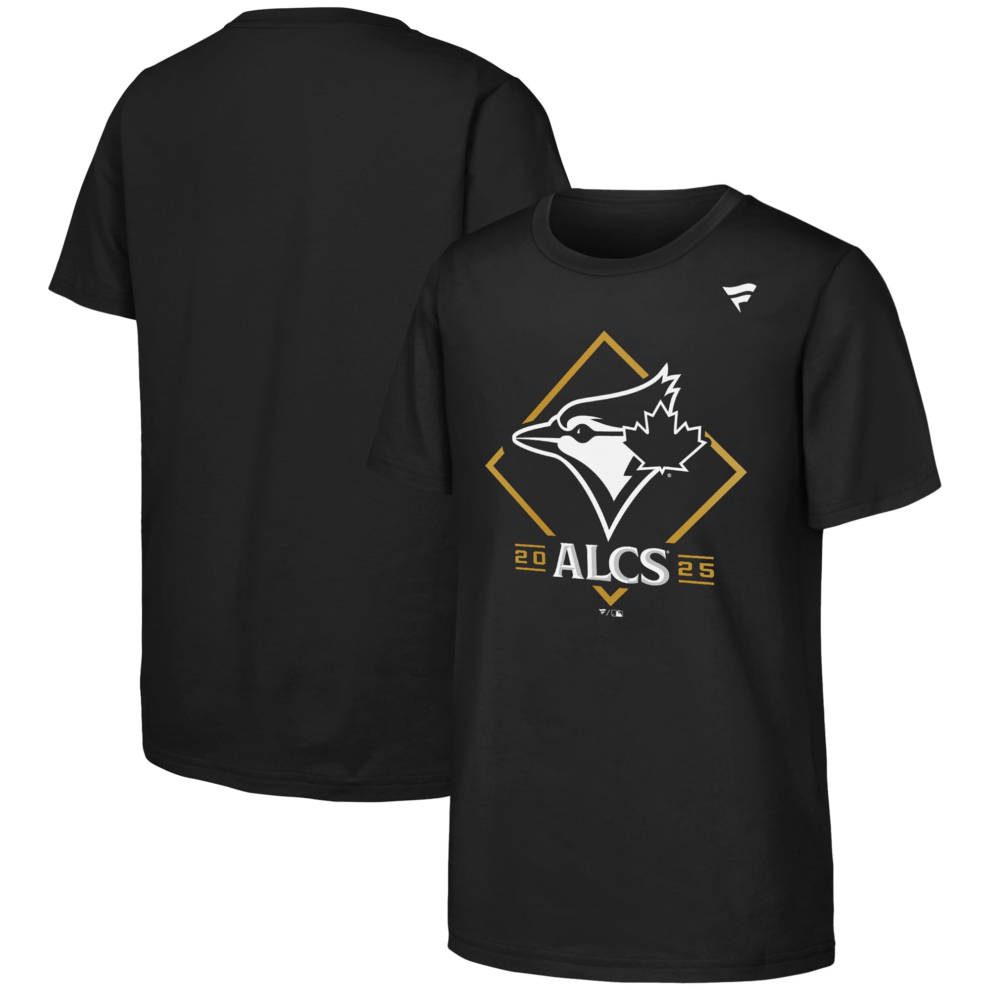 T-shirt noir Youth Fanatics des Blue Jays de Toronto, champions la série division Ligue américaine 2025, pour le vestiaire