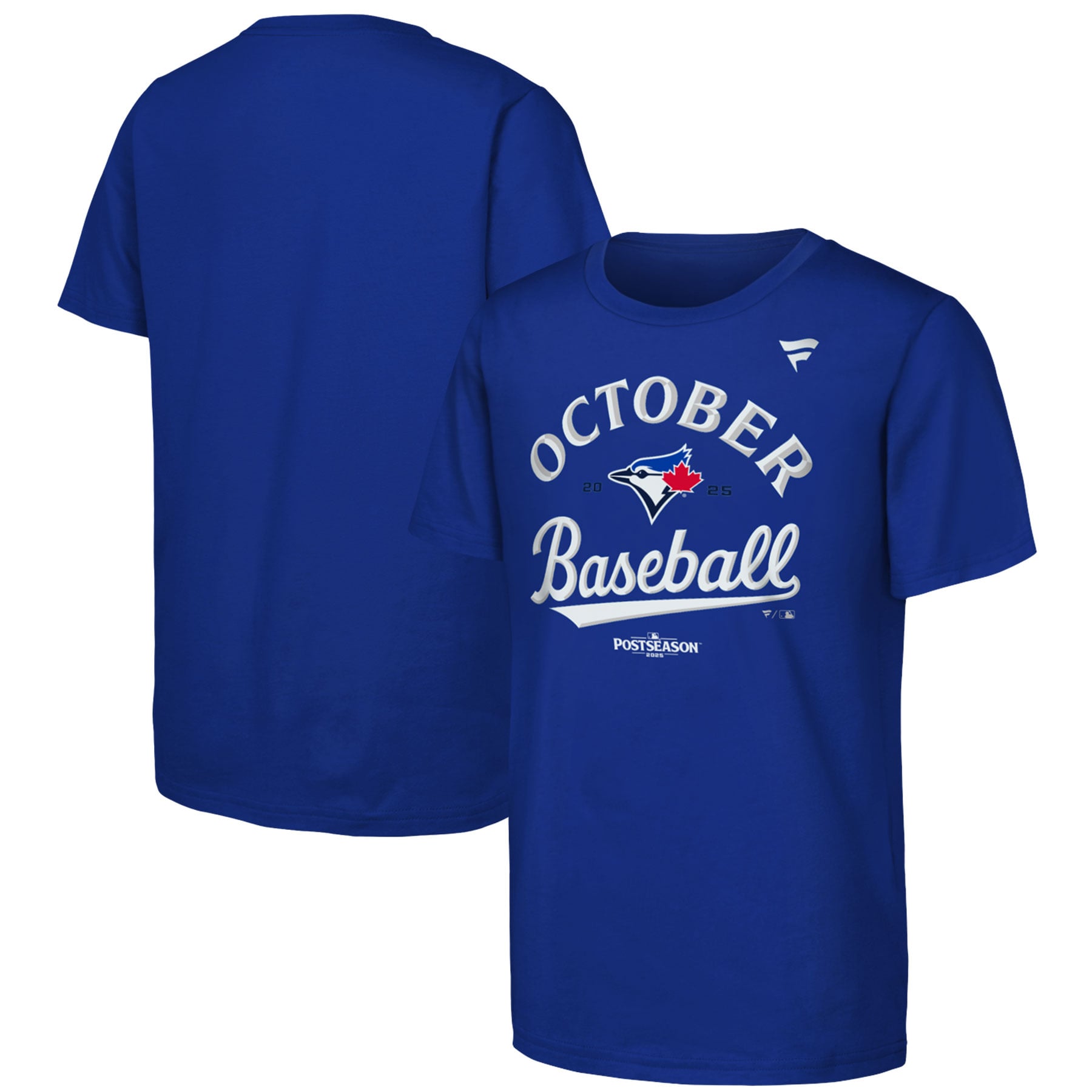 T-shirt Youth Fanatics Royal Toronto Blue Jays 2025 MLB Postseason Vestiaire