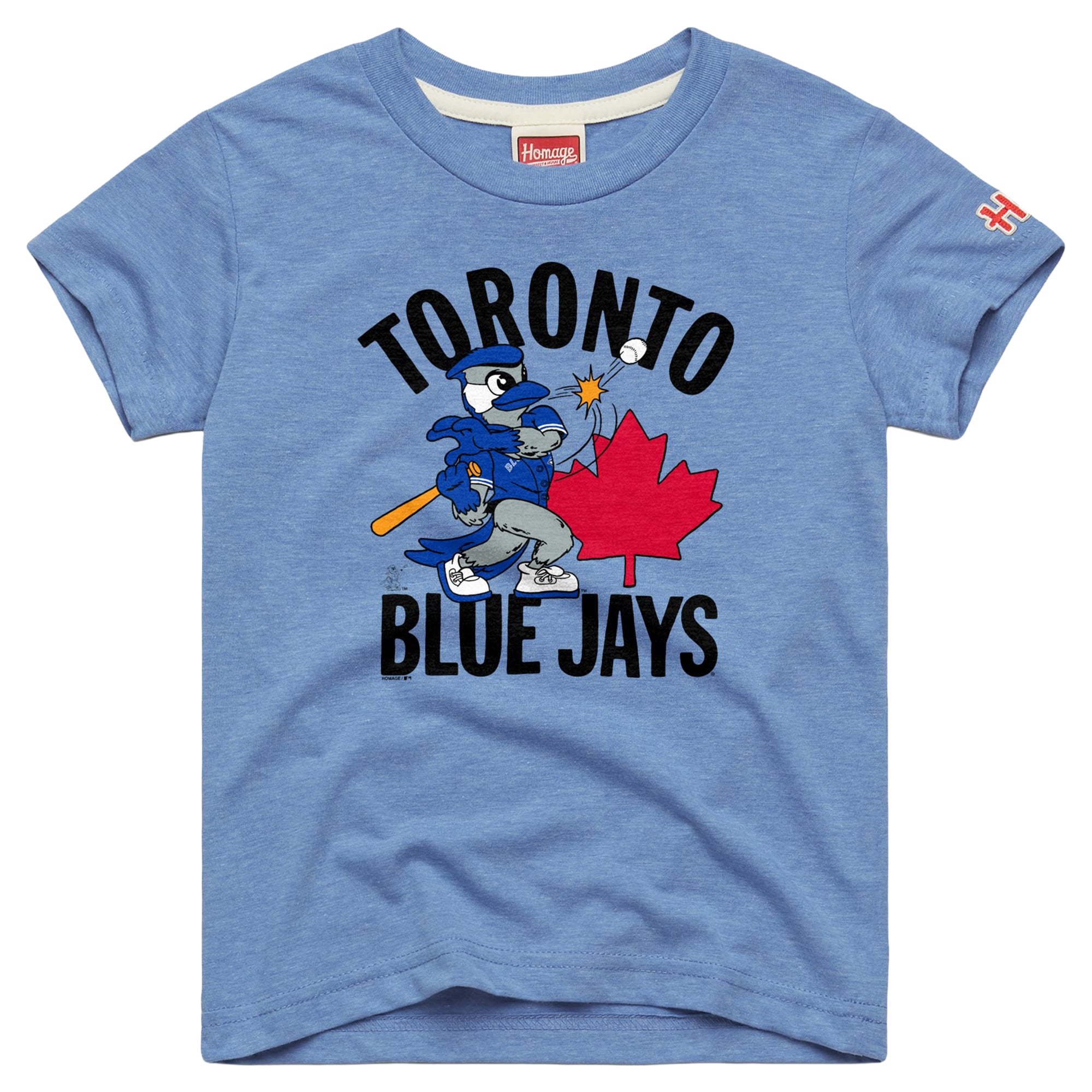 T-shirt en mélange de trois matières bleu clair hommage à la mascotte des Blue Jays Toronto pour jeunes