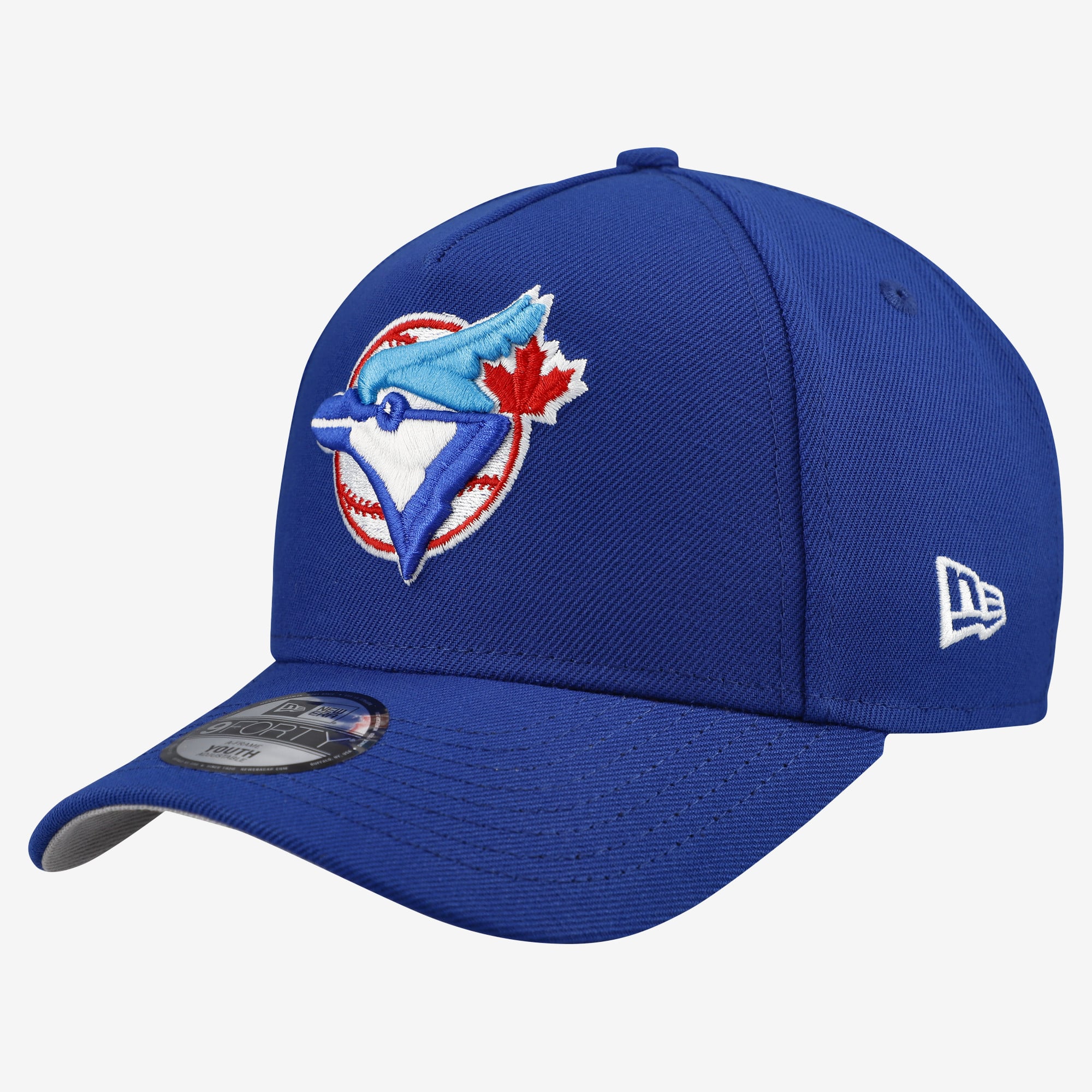Youth New Era Royal Toronto Blue Jays Cooperstown Logo 9FORTY A-Frame Adjustable Hat