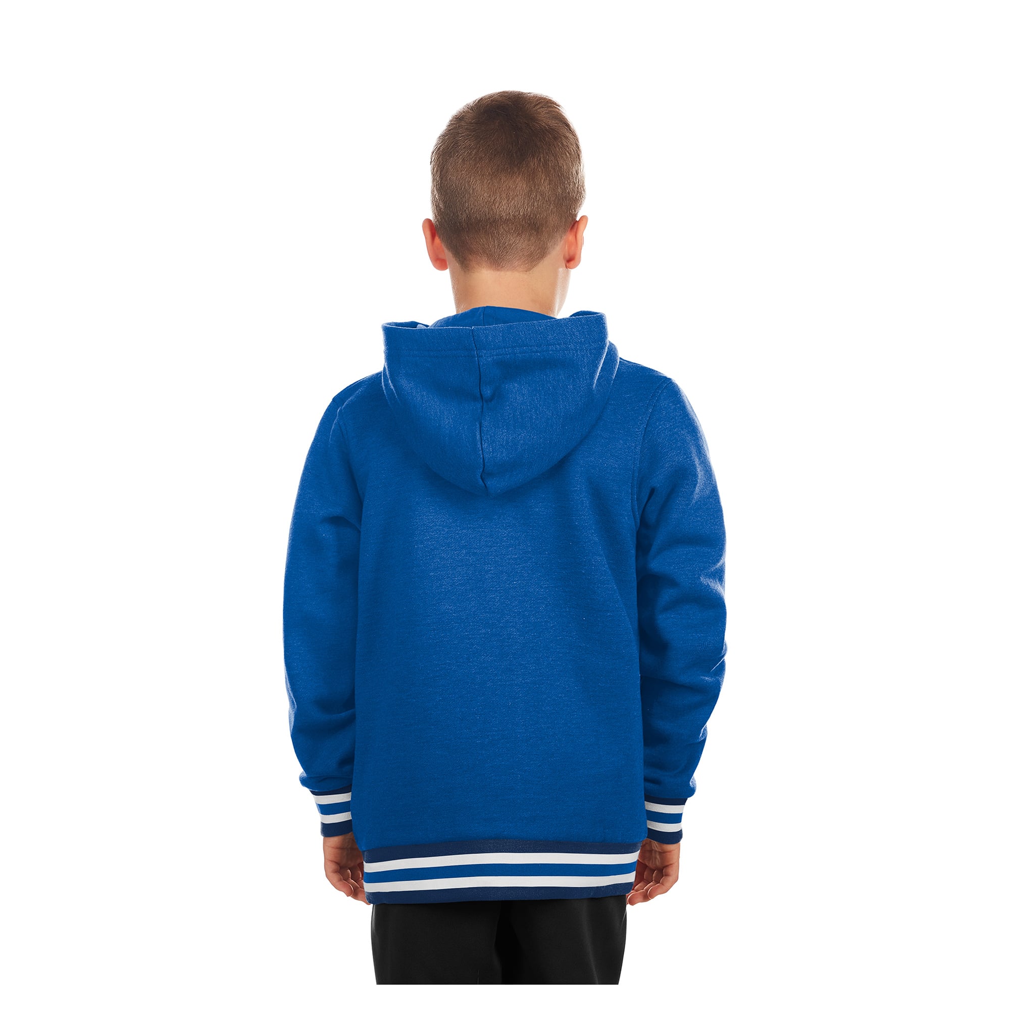 Youth New Era Royal Toronto Blue Jays Knit Trim Pullover Hoodie