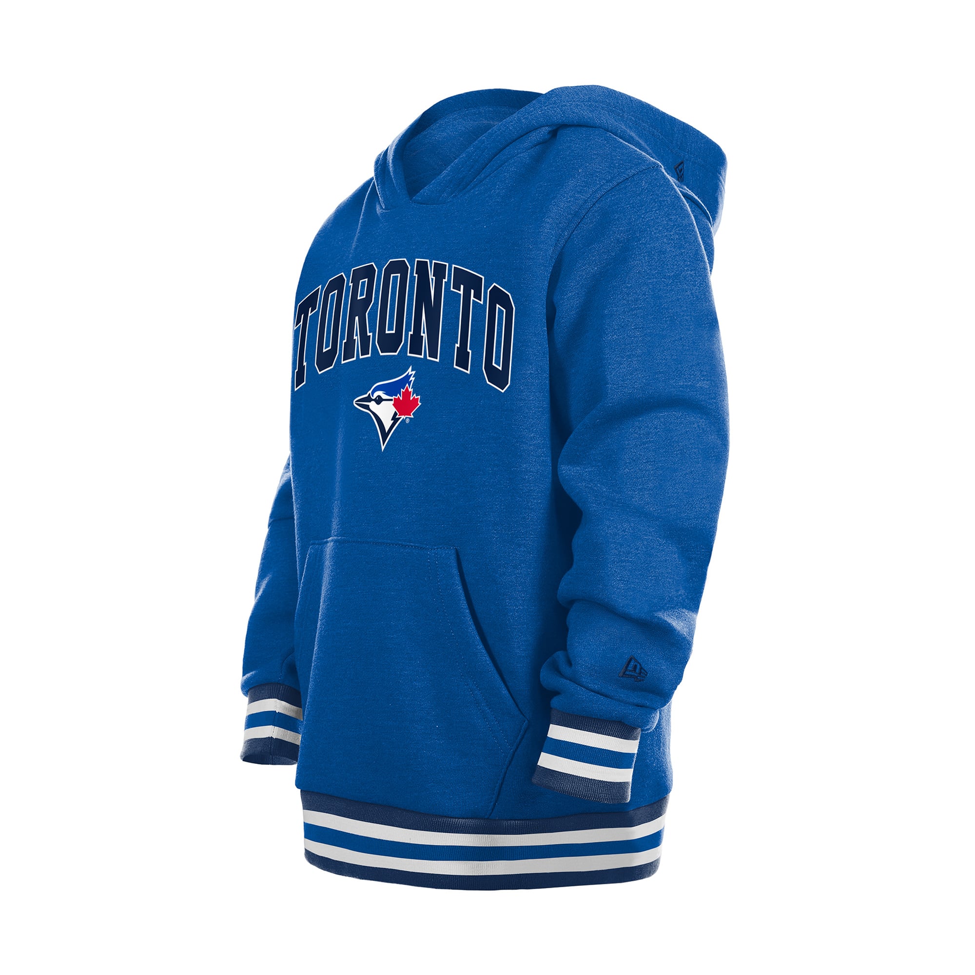 Youth New Era Royal Toronto Blue Jays Knit Trim Pullover Hoodie
