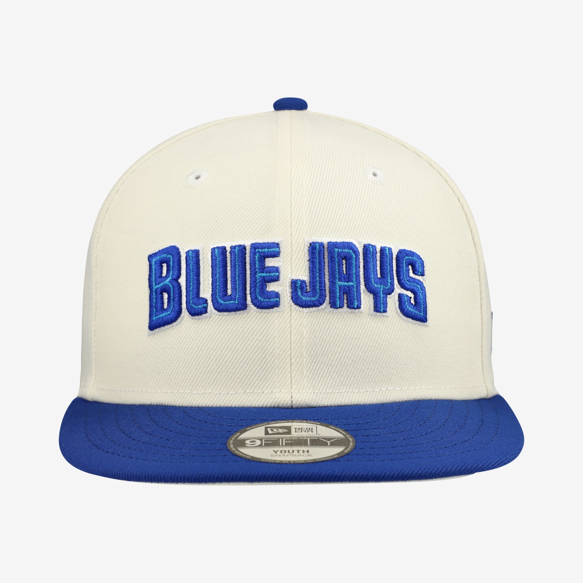 Youth New Era White Toronto Blue Jays Two-Tone 9FIFTY Snapback Hat