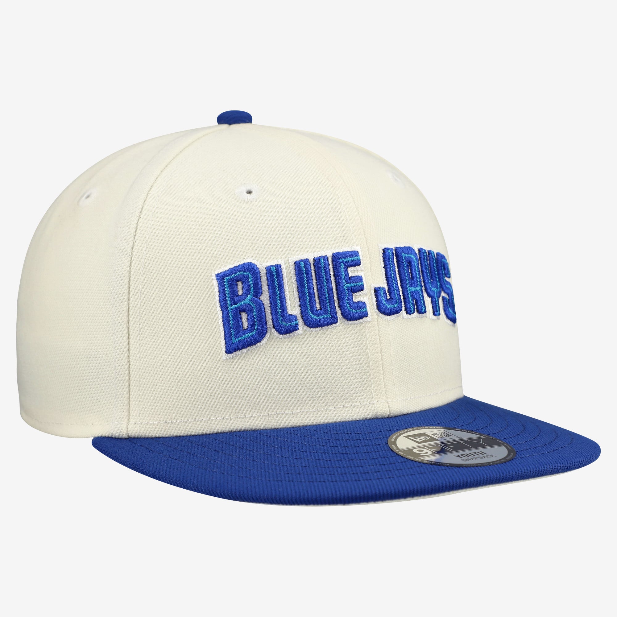 Youth New Era White Toronto Blue Jays Two-Tone 9FIFTY Snapback Hat