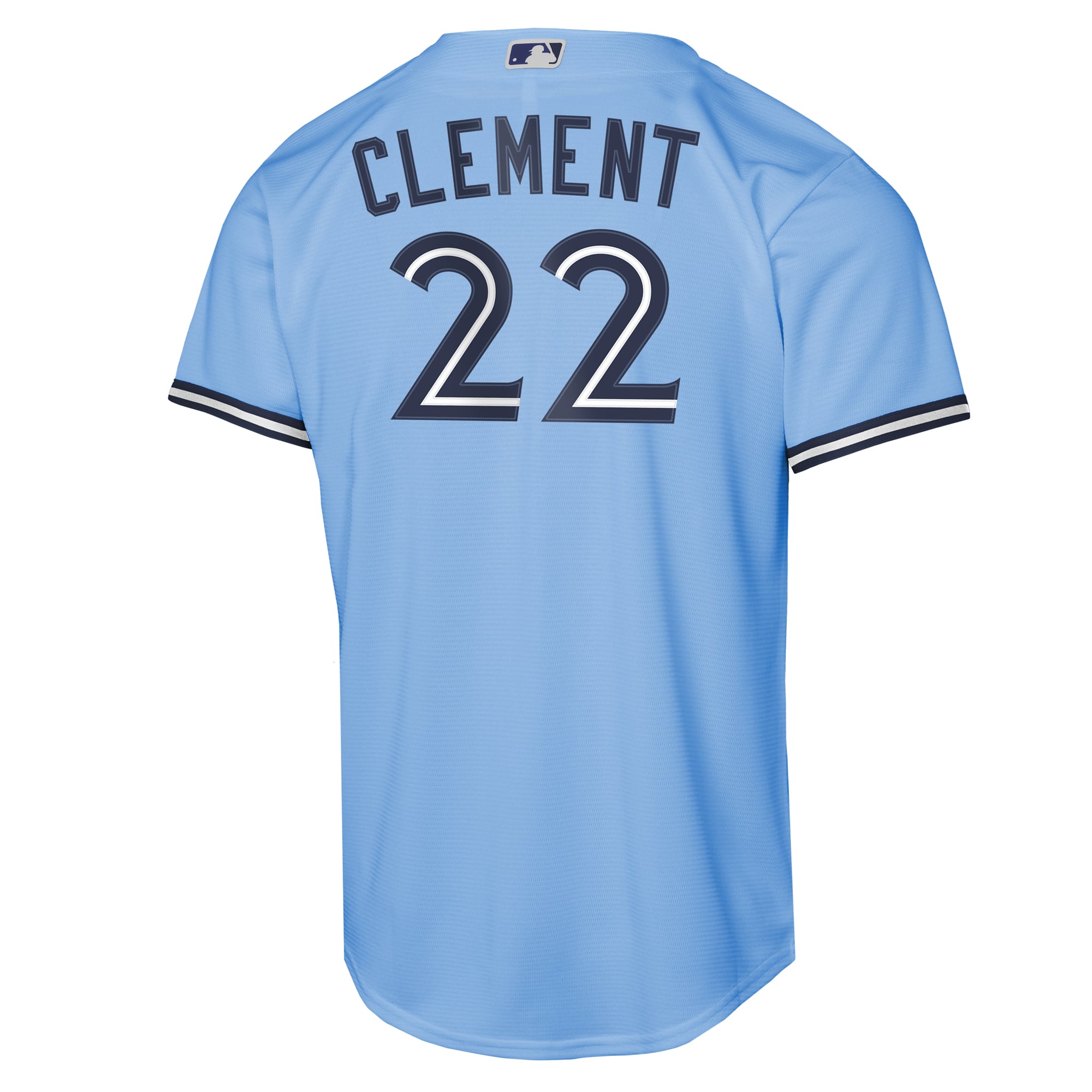 Maillot de base Nike Ernie Clement bleu poudré des Blue Jays Toronto pour jeunes