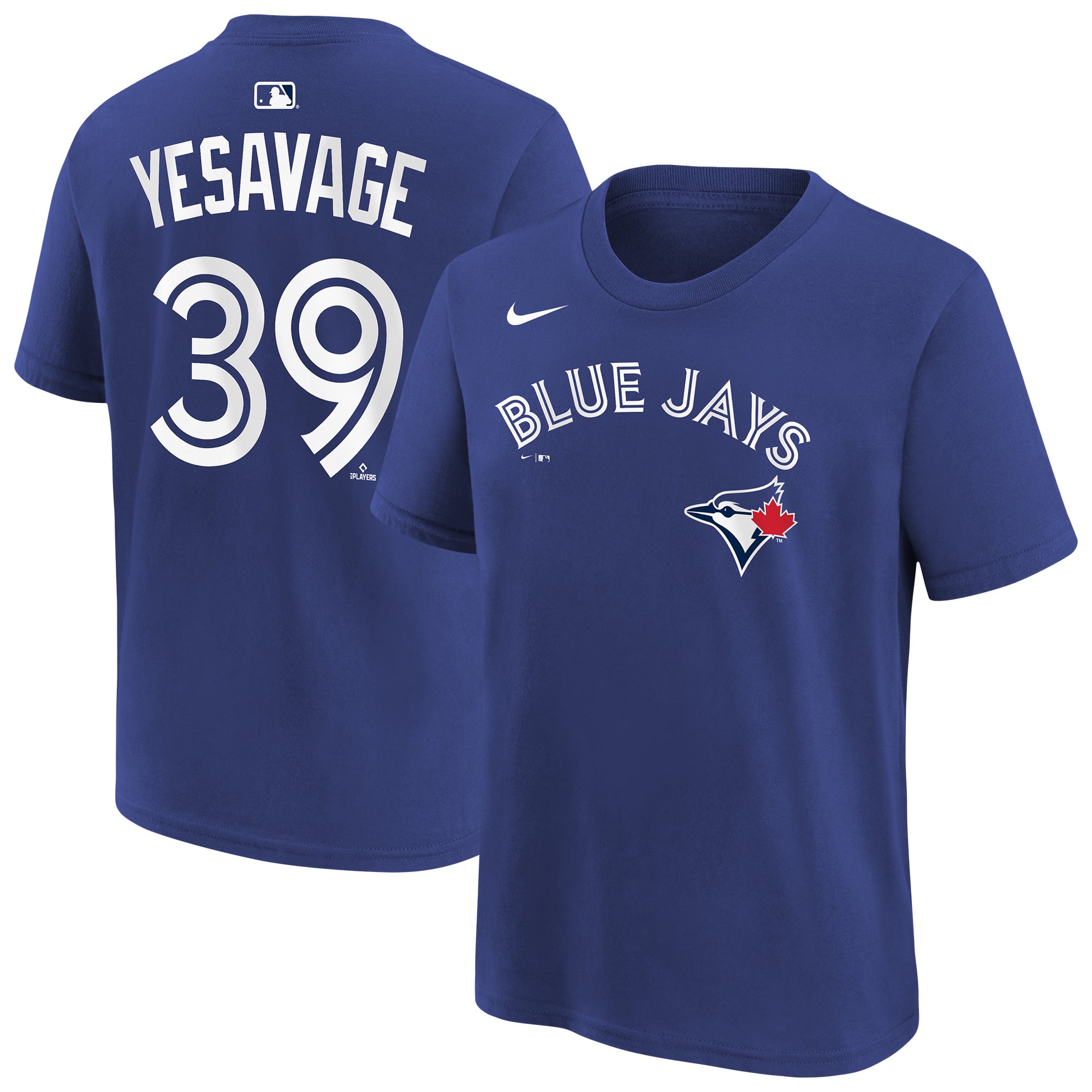 Youth Nike Trey Yesavage Royal Toronto Blue Jays Name & Number T-Shirt