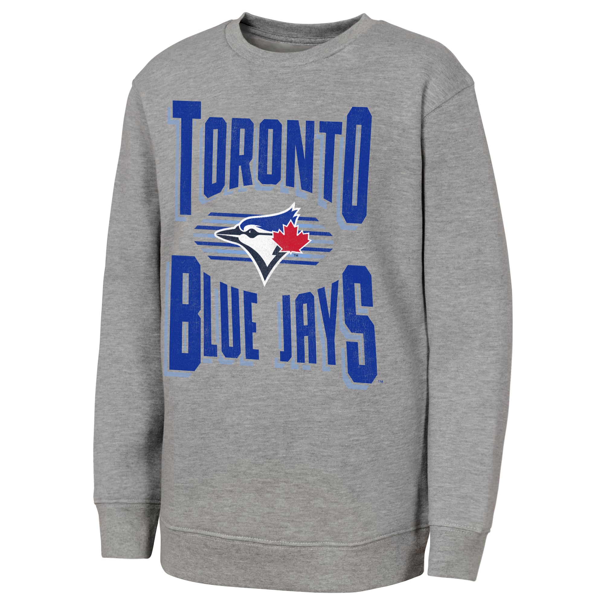 Sweat-shirt gris Jet Stream des Blue Jays de Toronto pour jeunes la marque Outerstuff