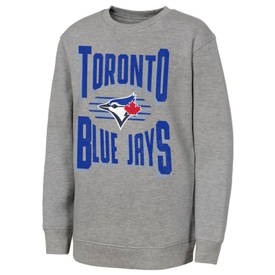 Toronto Blue Jays Outerstuff Youth Jet Stream Sweatshirt - Gray