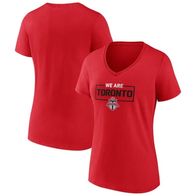 Toronto FC Women's We Are Icon V-Neck T-Shirt - Red
