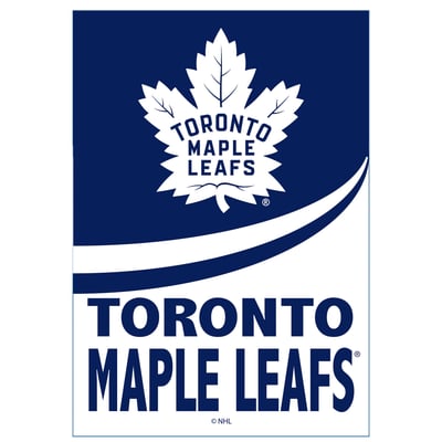  Toronto Maple Leafs 12.5" x 28" Color Wave Double-Sided Burlap Garden Flag
