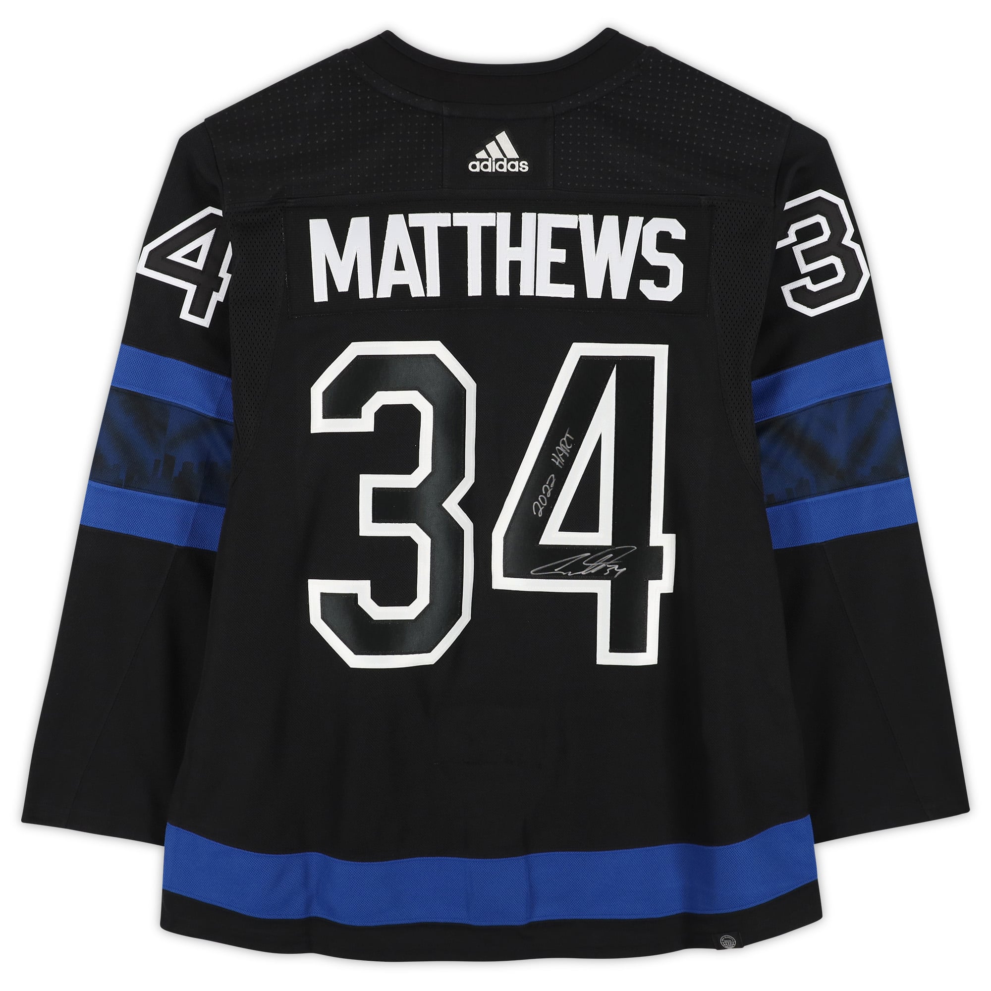Auston Matthews Toronto Maple Leafs Autographed adidas 2022 Hart Trophy Winner Alternative Authentic Jersey with ''2022 Hart'' Inscription