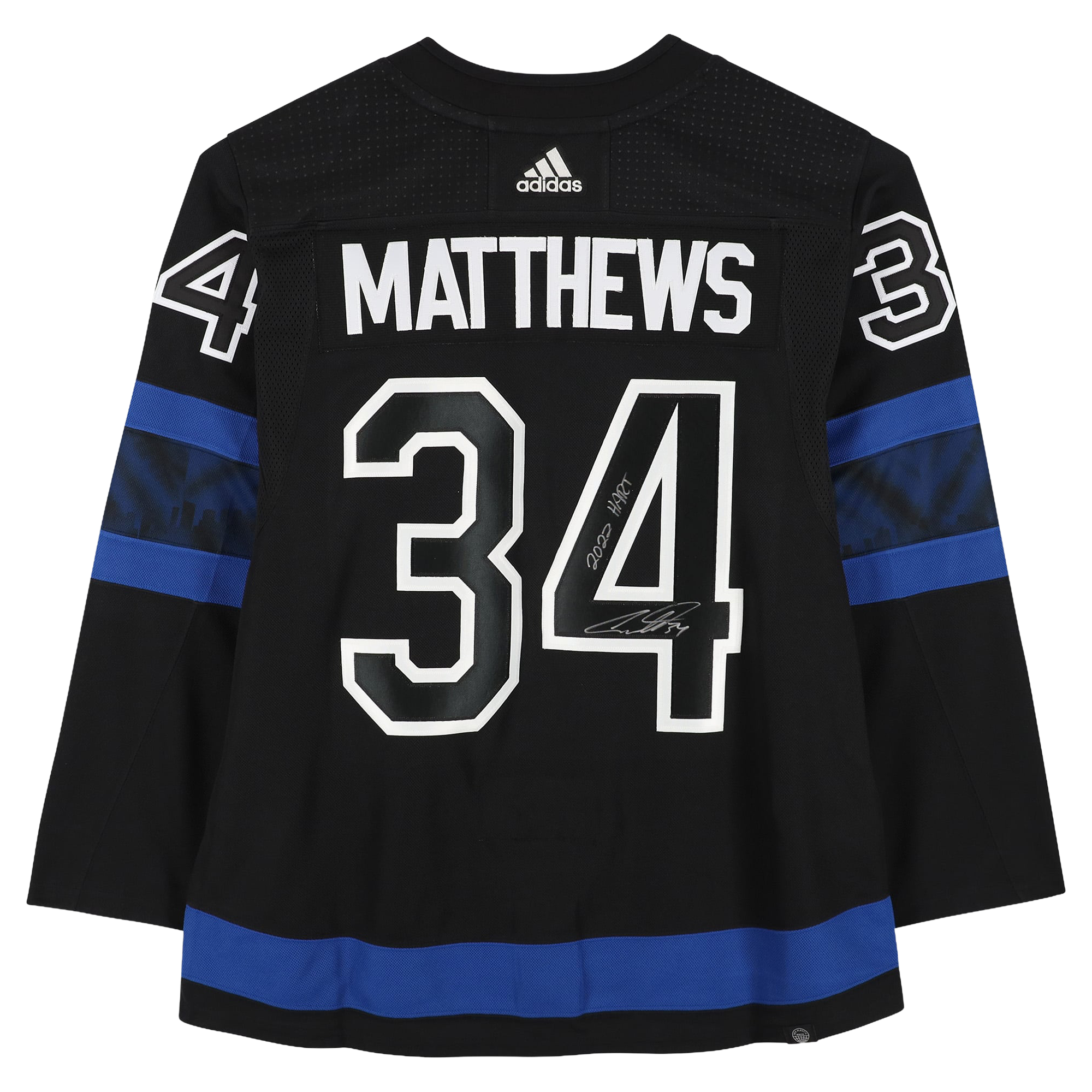 Auston Matthews Toronto Maple Leafs Autographed adidas 2022 Hart Trophy Winner Alternative Authentic Jersey with ''2022 Hart'' Inscription