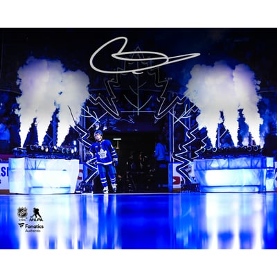 Gavin McKenna Toronto Maple Leafs Autographed Fanatics Authentic 16" x 20" NHL Debut Photograph