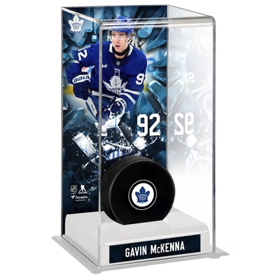 Gavin McKenna Toronto Maple Leafs Fanatics Authentic Deluxe Tall Hockey Puck Case