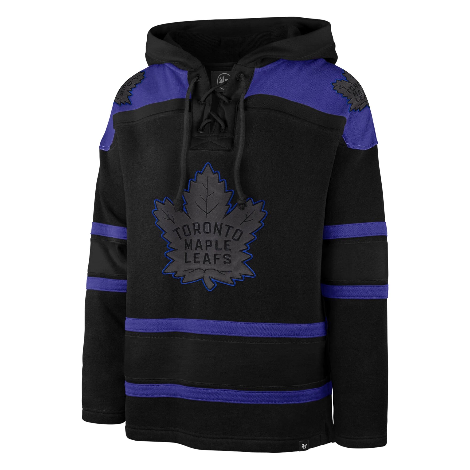 Sweat à capuche lacets noir '47 Toronto Maple Leafs pour homme