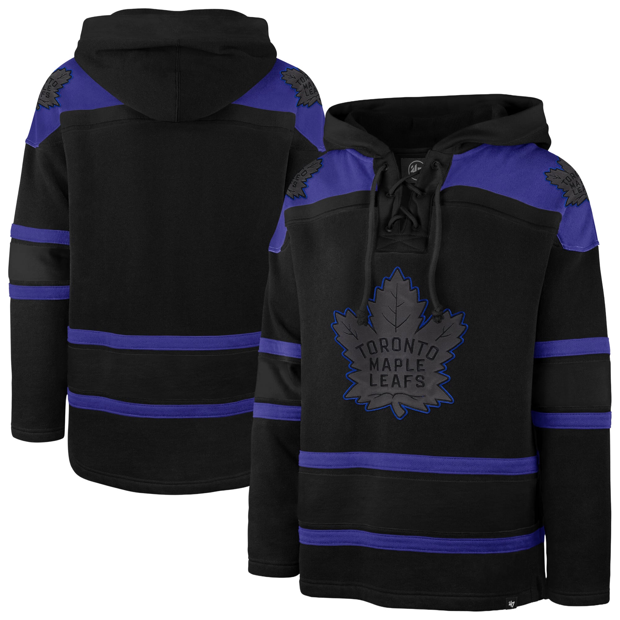 Sweat à capuche lacets noir '47 Toronto Maple Leafs pour homme
