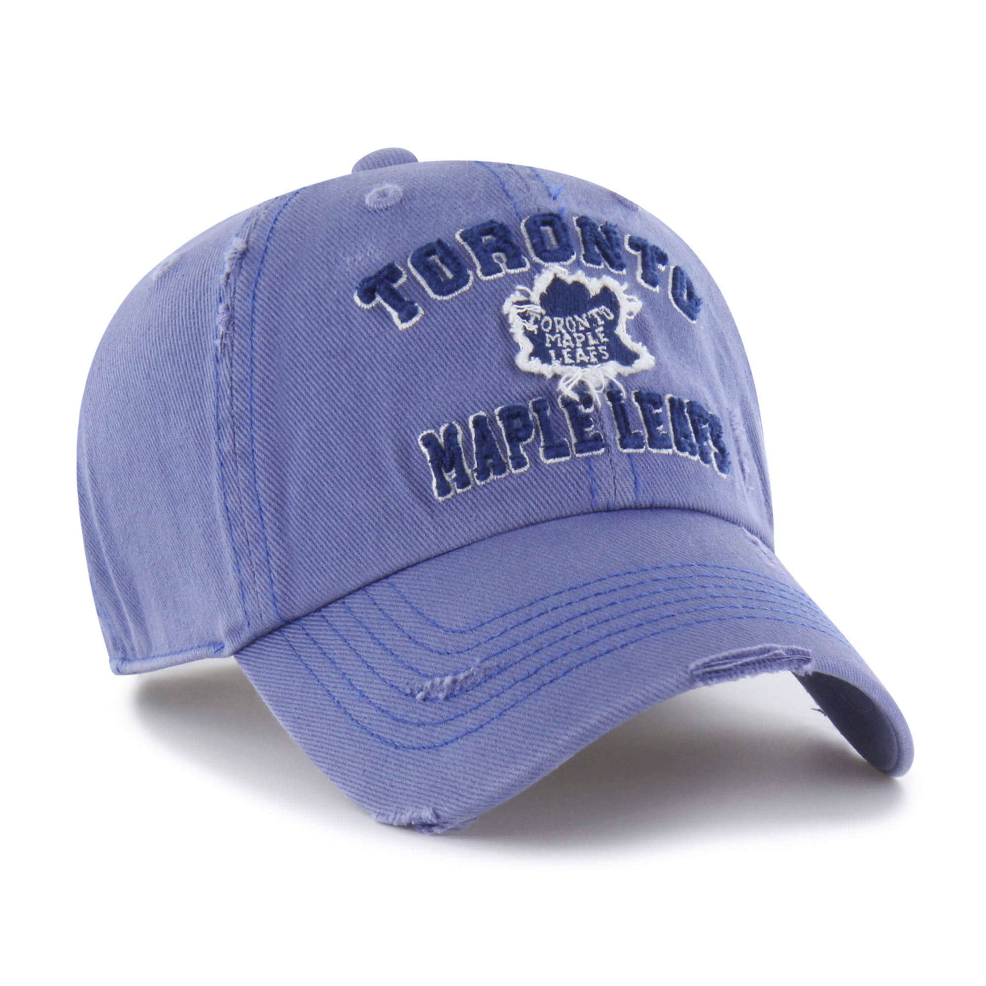 Casquette ajustable pour homme « 47 Blue Toronto Maple Leafs Seymoore » avec application vieillie