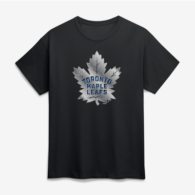 Toronto Maple Leafs Big & Tall Metallic Mascot T-Shirt - Black