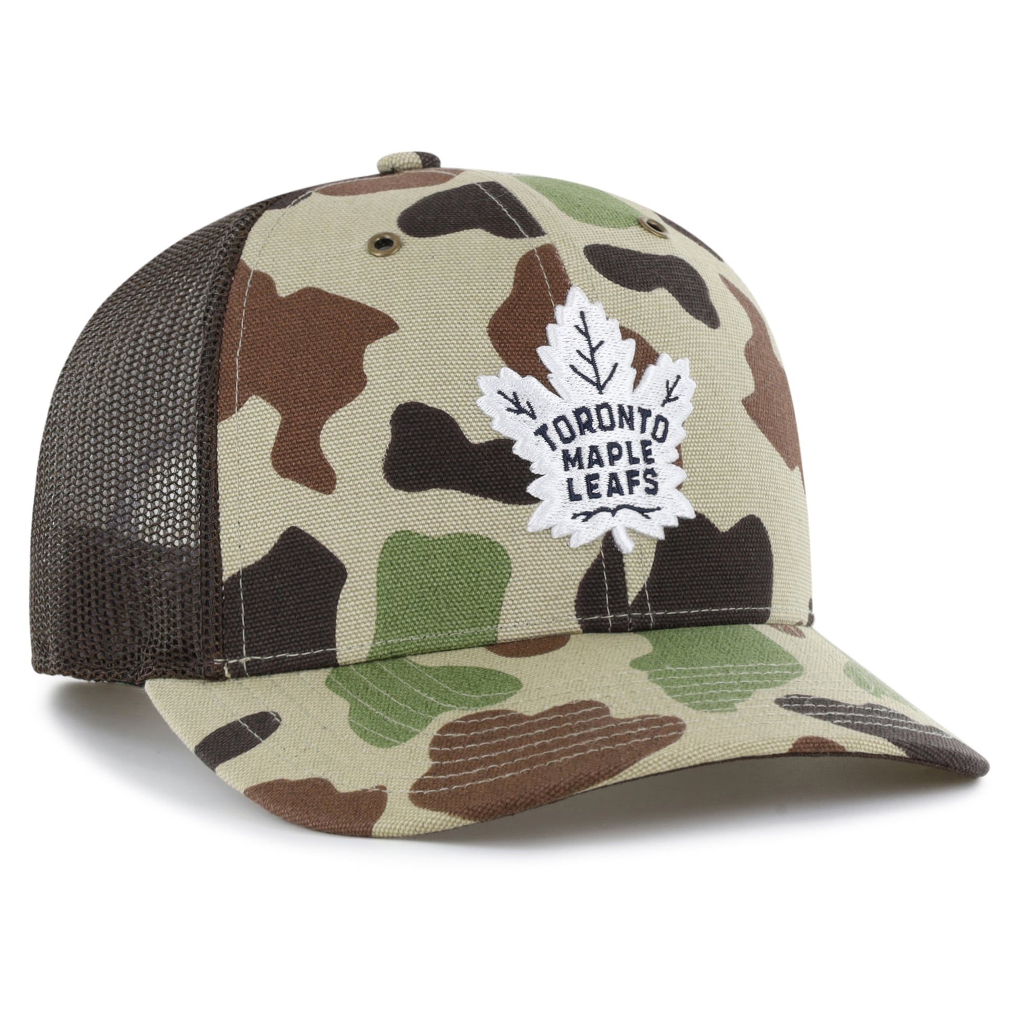 Men's Carhartt x '47 Duck Camo Toronto Maple Leafs Adjustable Trucker Hat