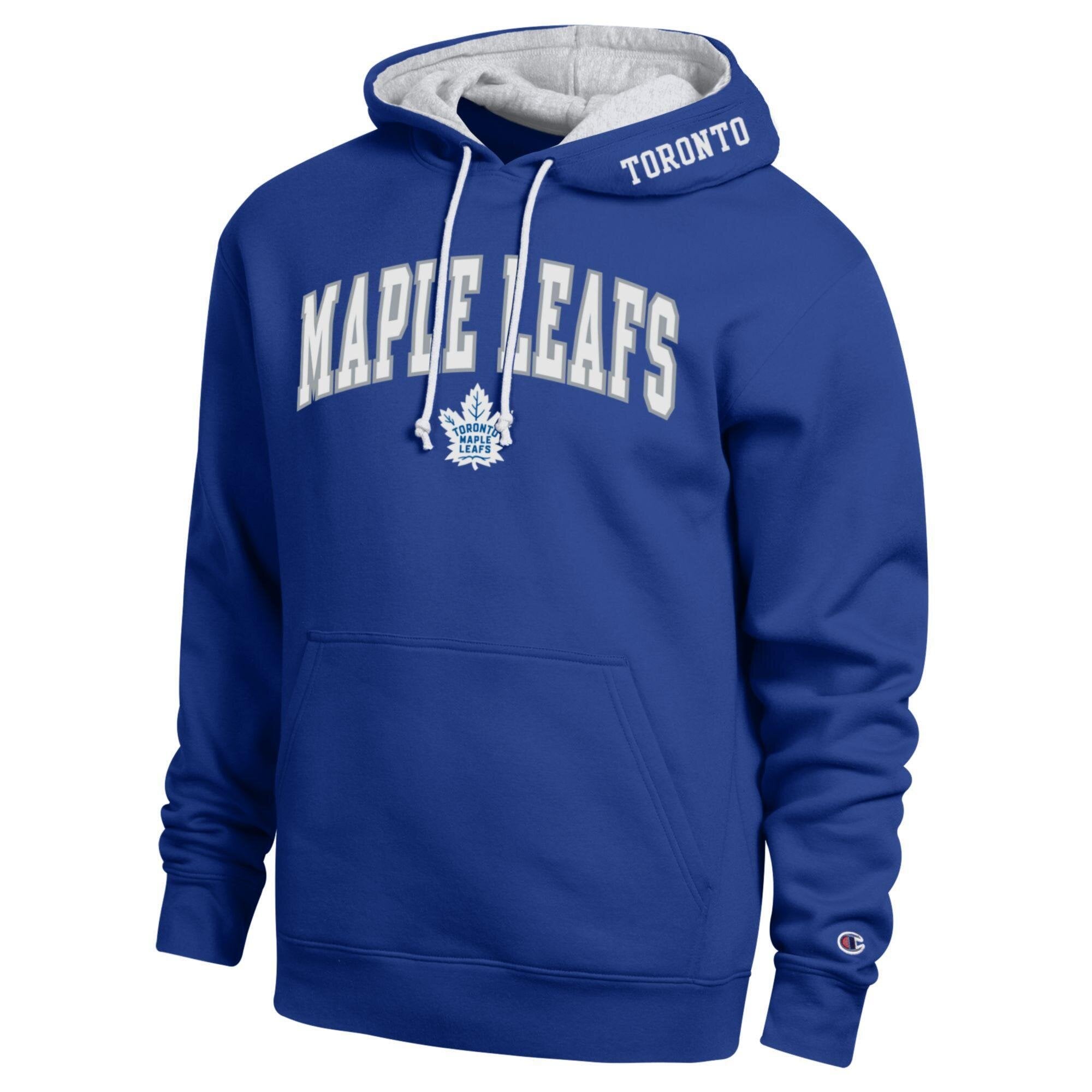 Sweat à capuche contrasté Champion Royal Toronto Maple Leafs pour homme