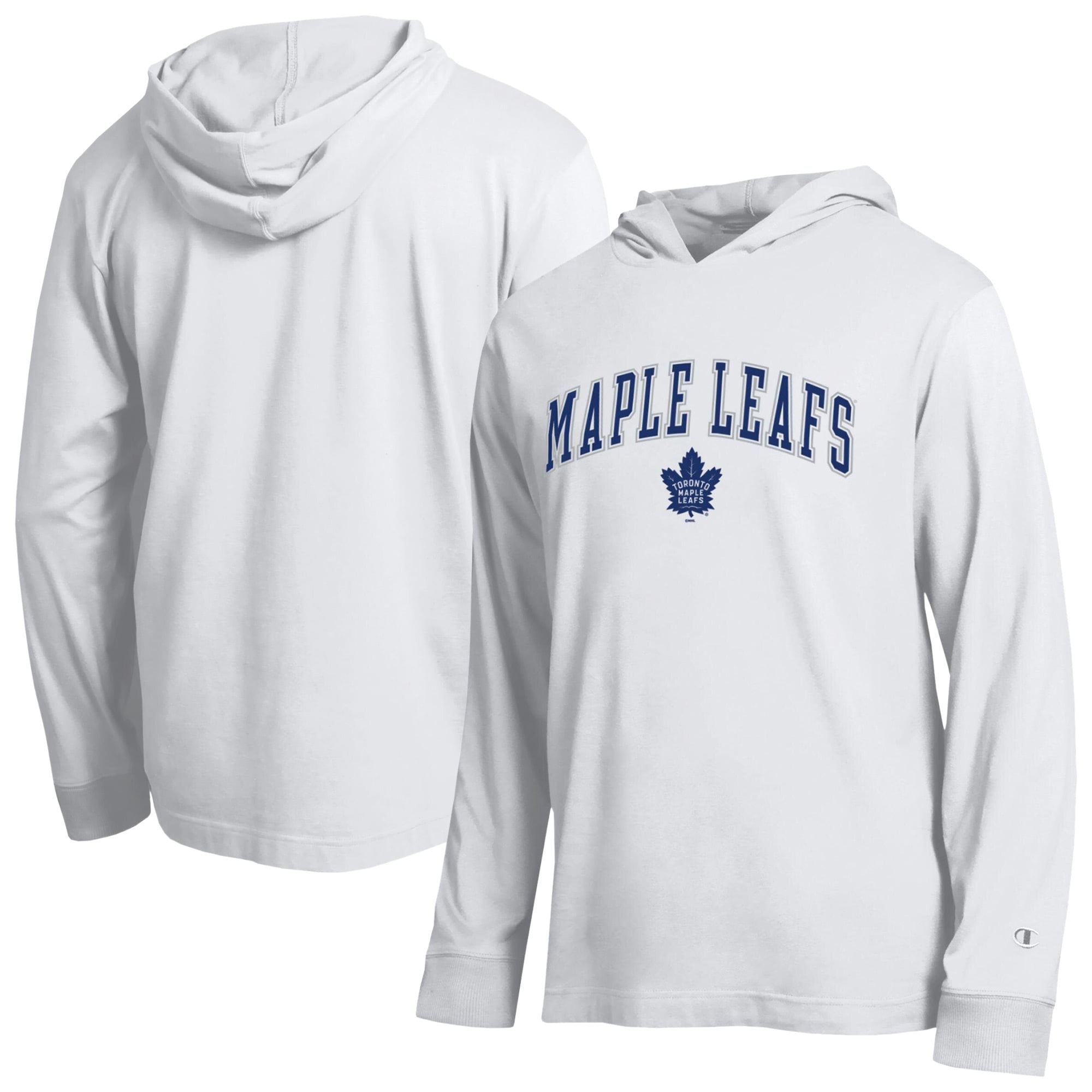 T-shirt à manches longues et capuche léger Champion blanc Toronto Maple Leafs All-Star pour homme