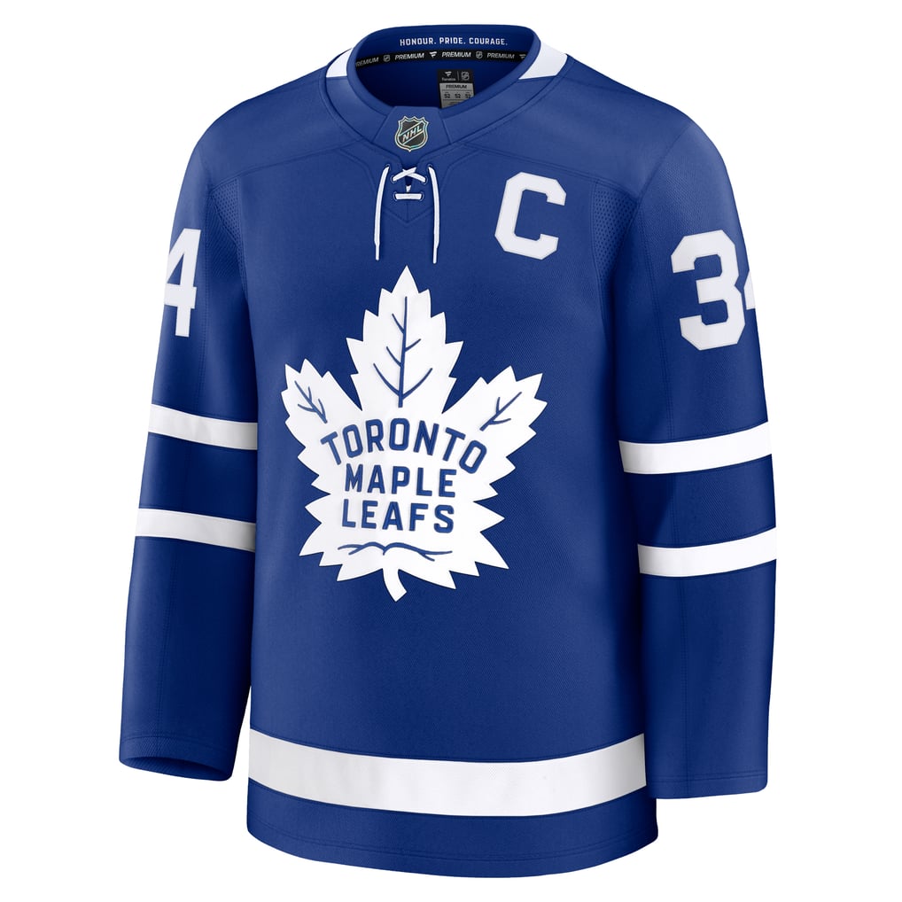 Auston Matthews Toronto Maple Leafs Fanatics Captain Patch Home Premium ...