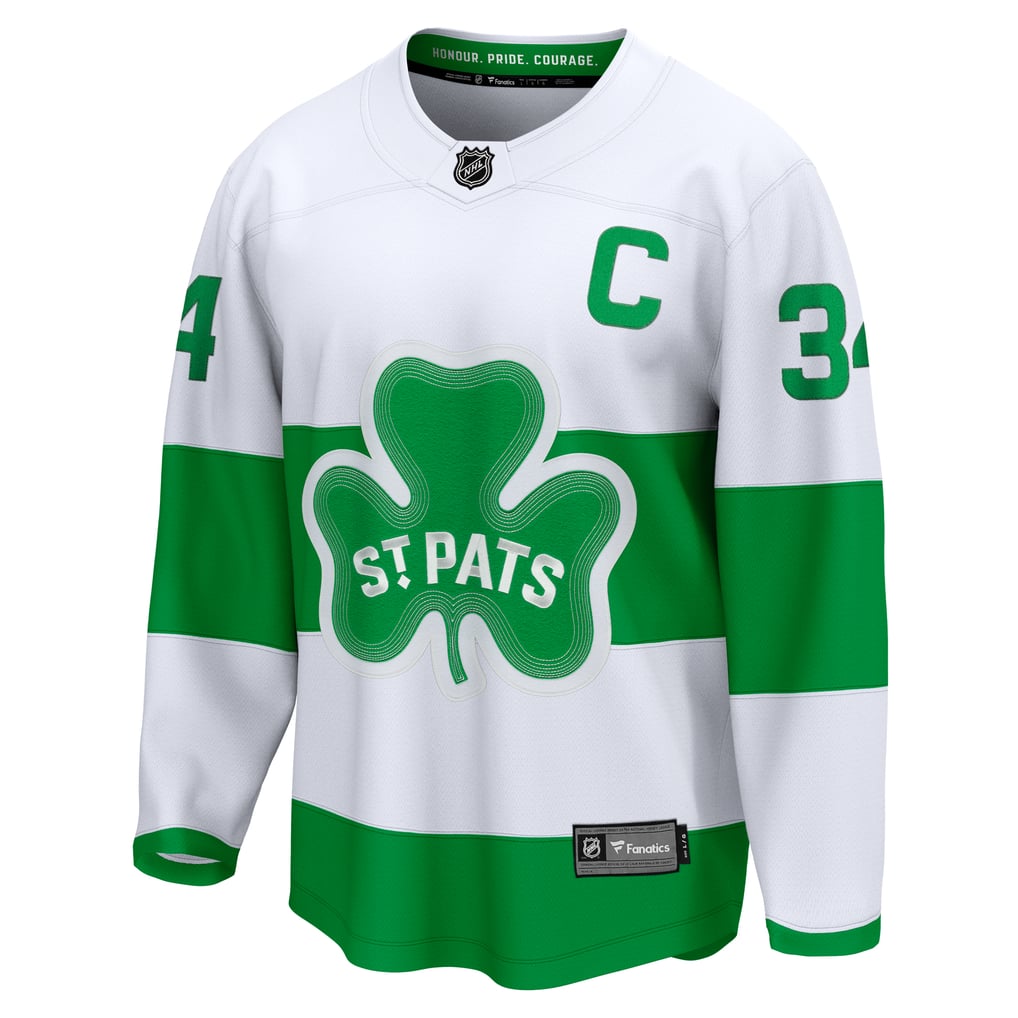 Auston Matthews Toronto Maple Leafs Fanatics St. Pats Captain Premier
