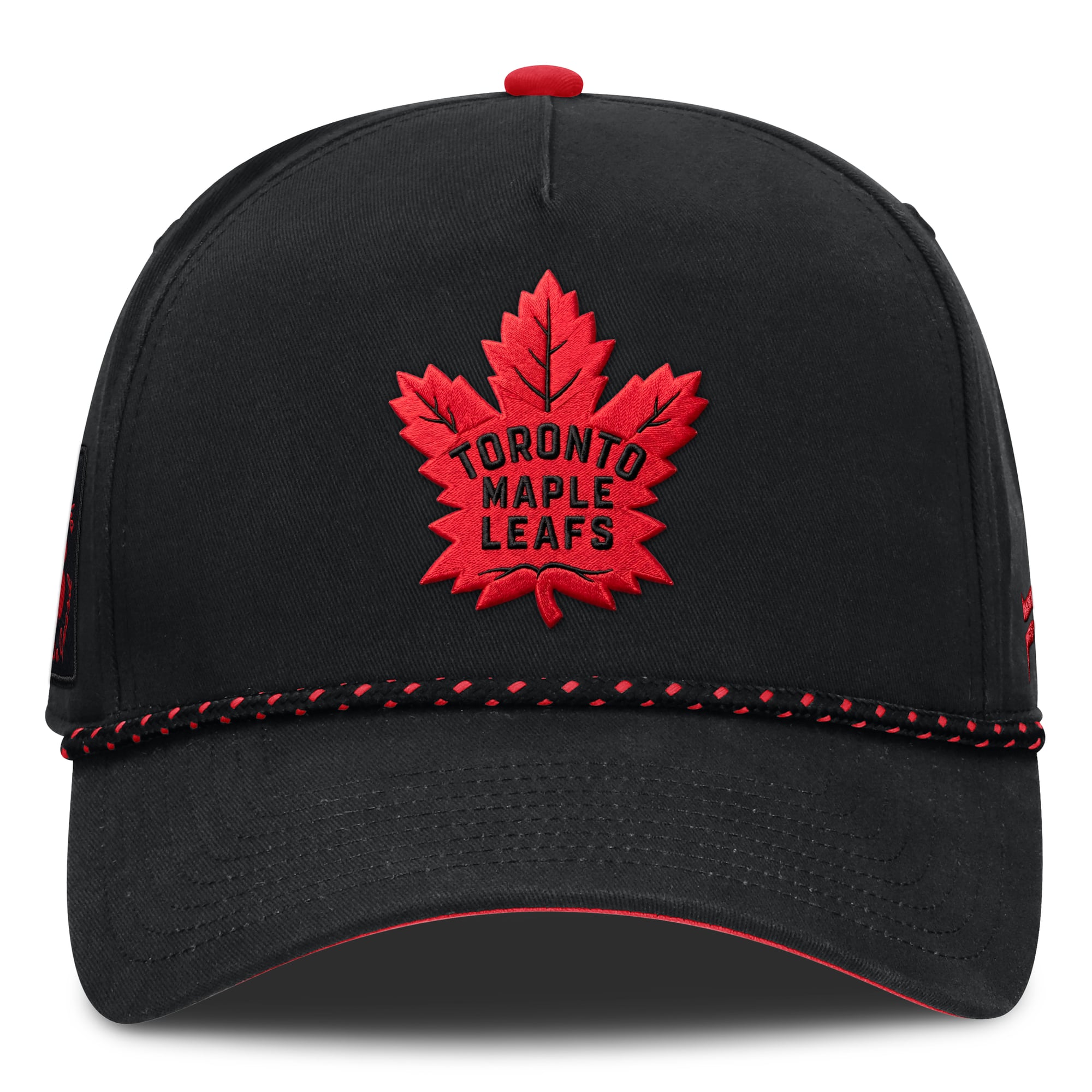 Men's Fanatics Black Toronto Maple Leafs Canada Military Appreciation Authentic Pro A-Frame Adjustable Hat