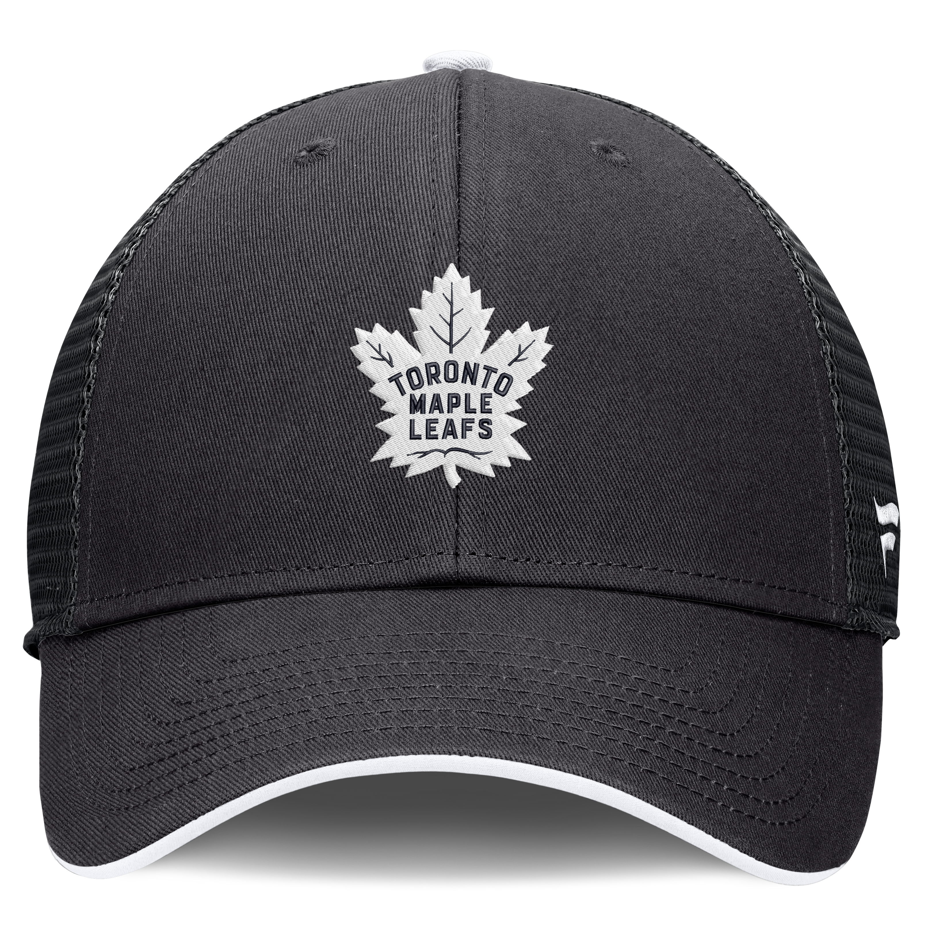 Casquette trucker ajustable Fanatics noire Toronto Maple Leafs Fundamental Limits pour homme