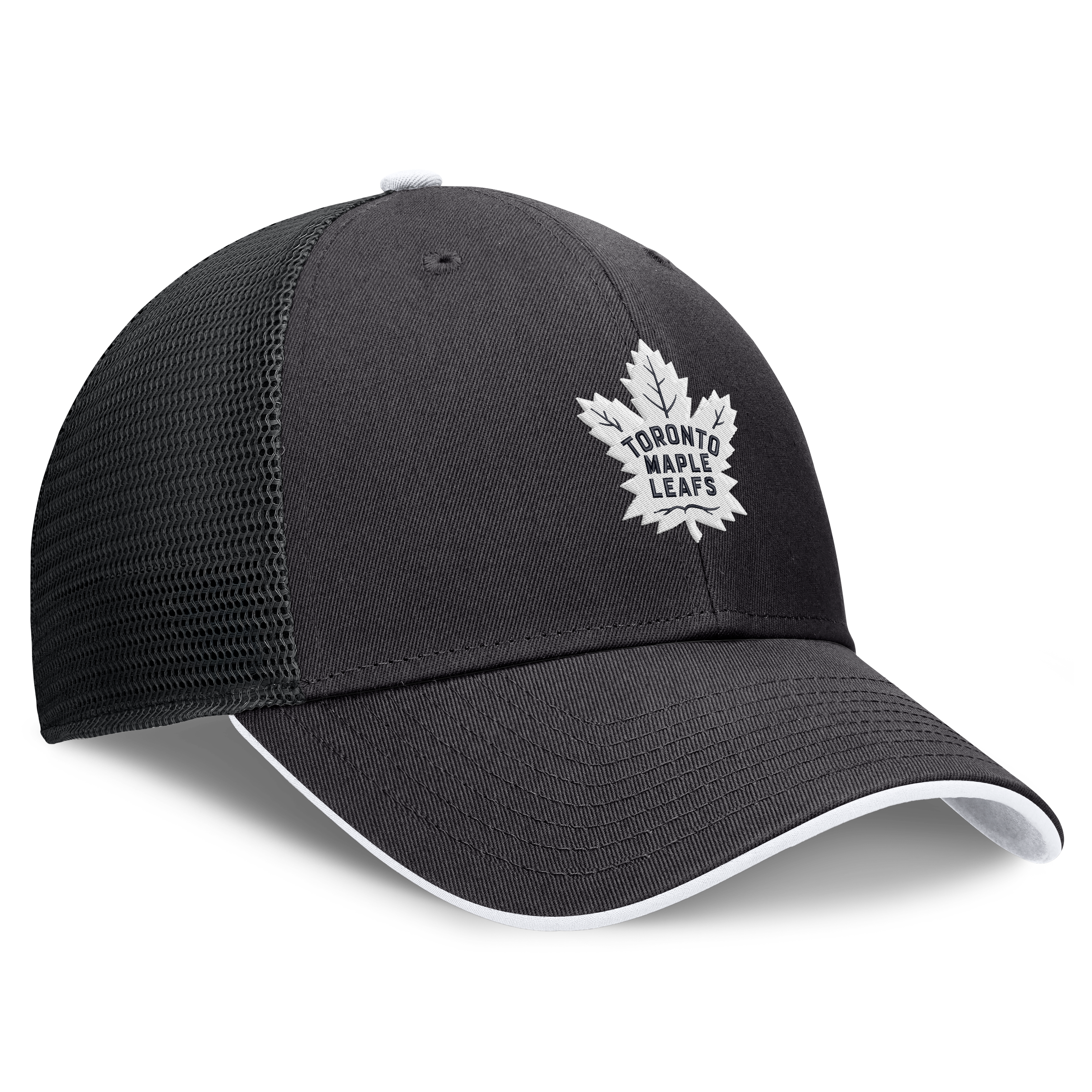 Casquette trucker ajustable Fanatics noire Toronto Maple Leafs Fundamental Limits pour homme