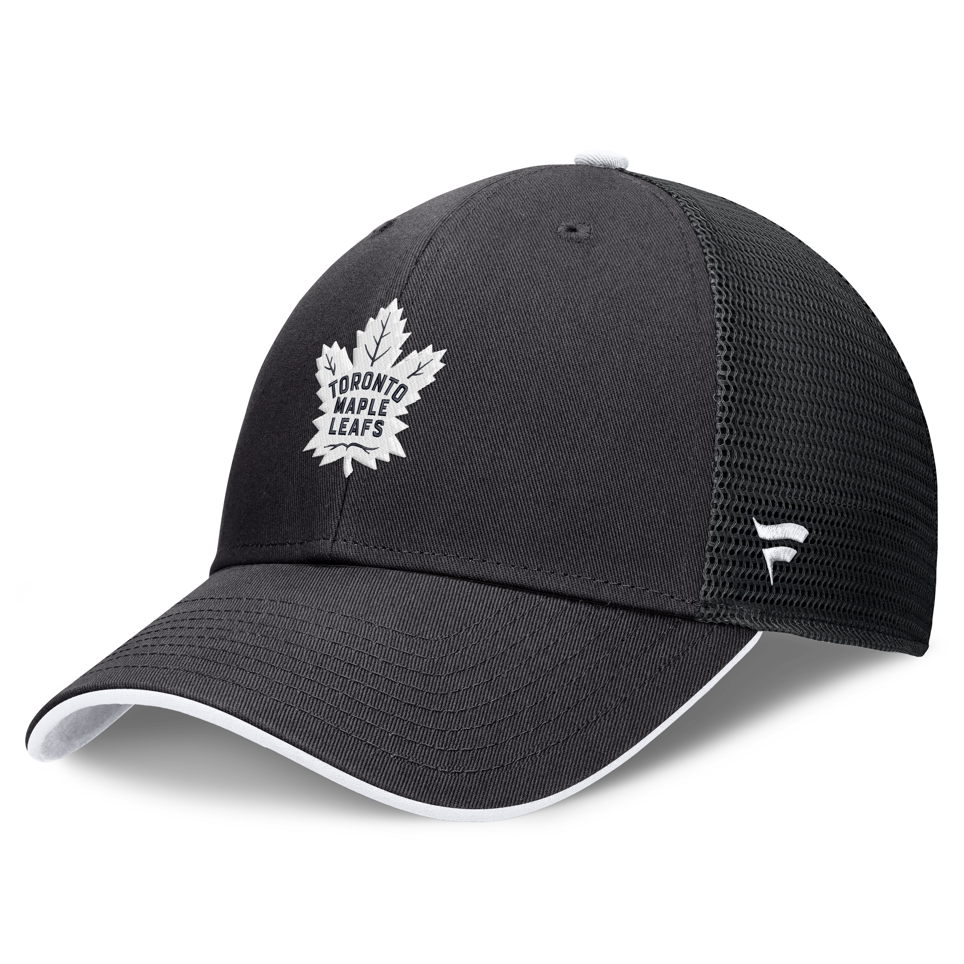 Casquette trucker ajustable Fanatics noire Toronto Maple Leafs Fundamental Limits pour homme