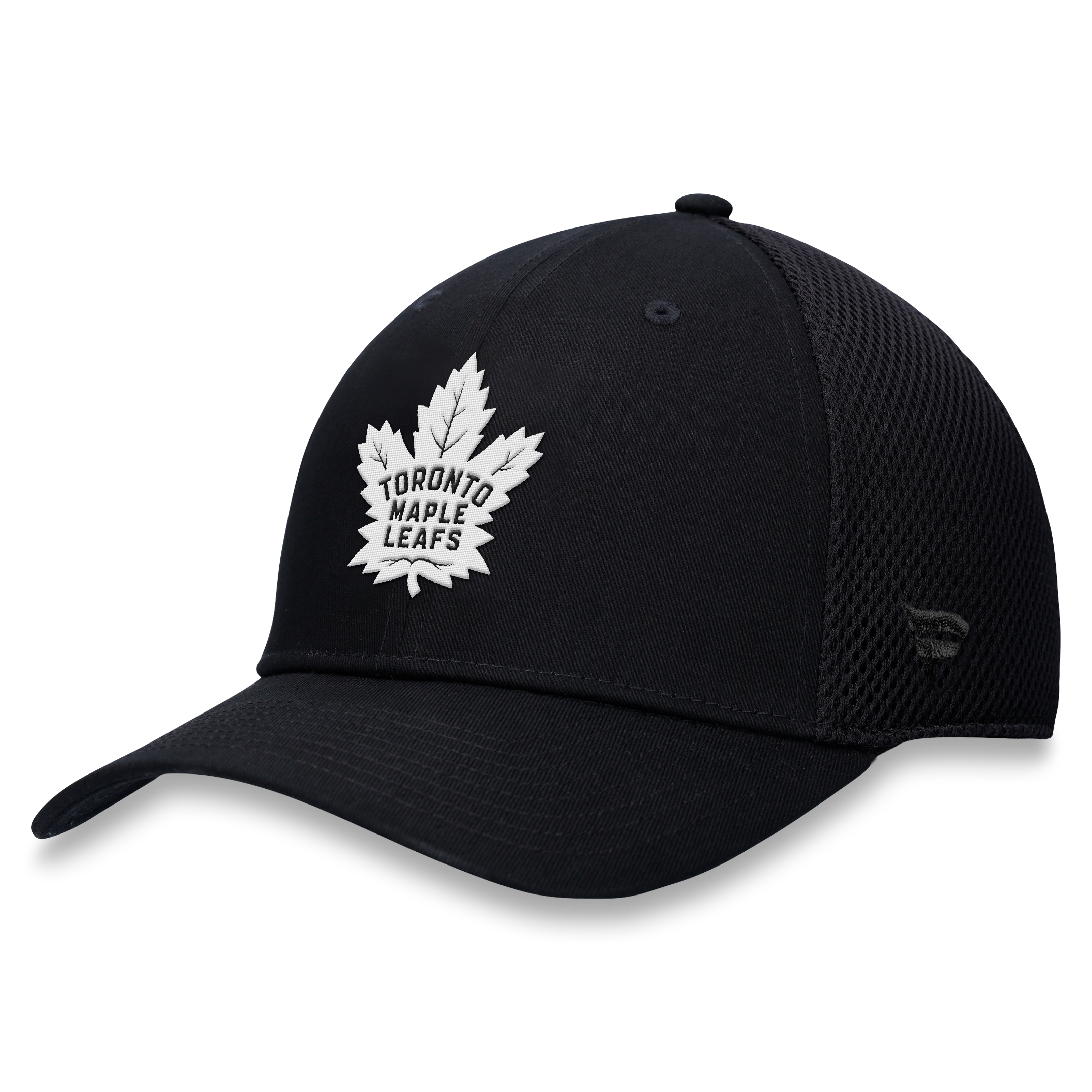 Men's Fanatics  Black Toronto Maple Leafs Tonal Meshback Stretch Hat