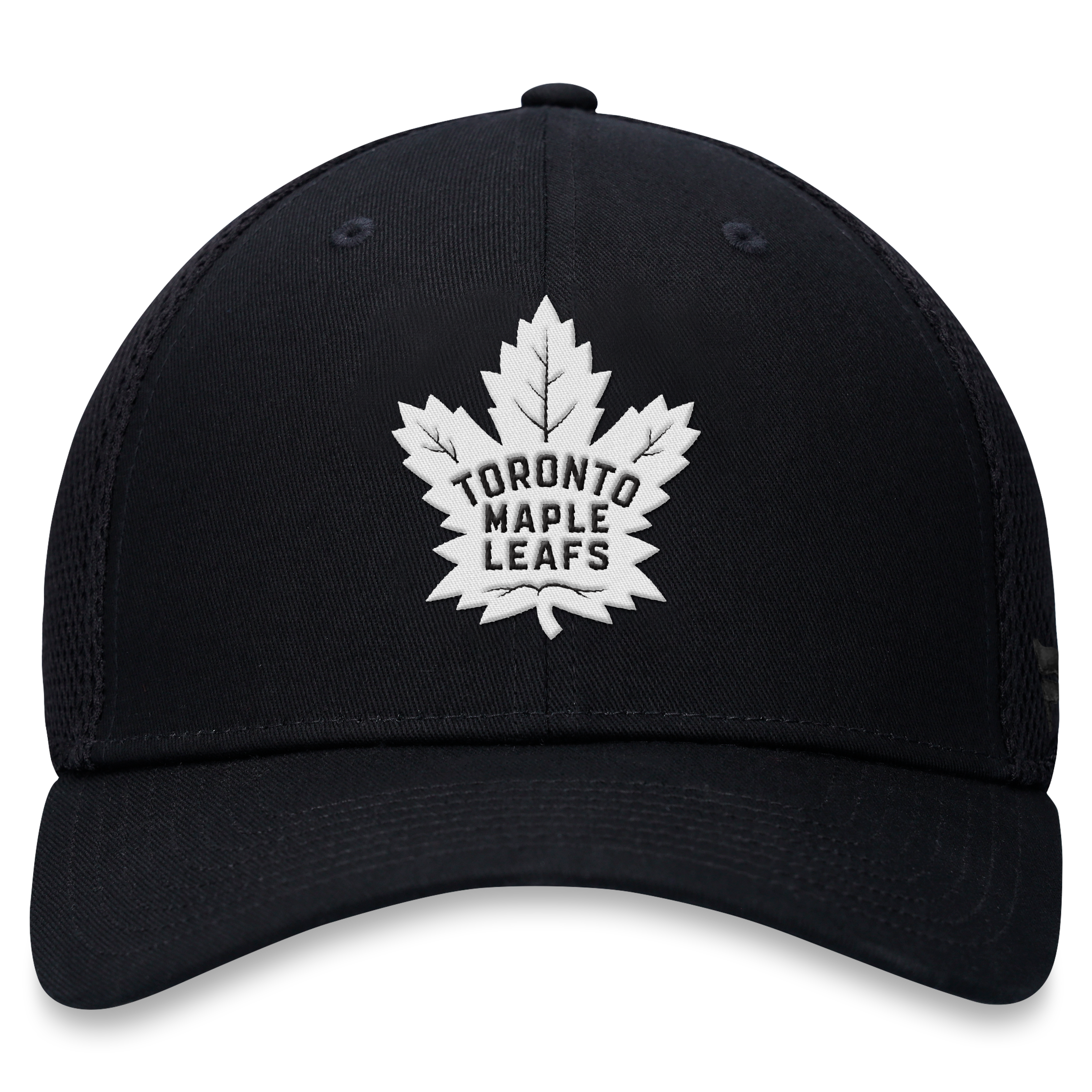 Men's Fanatics  Black Toronto Maple Leafs Tonal Meshback Stretch Hat
