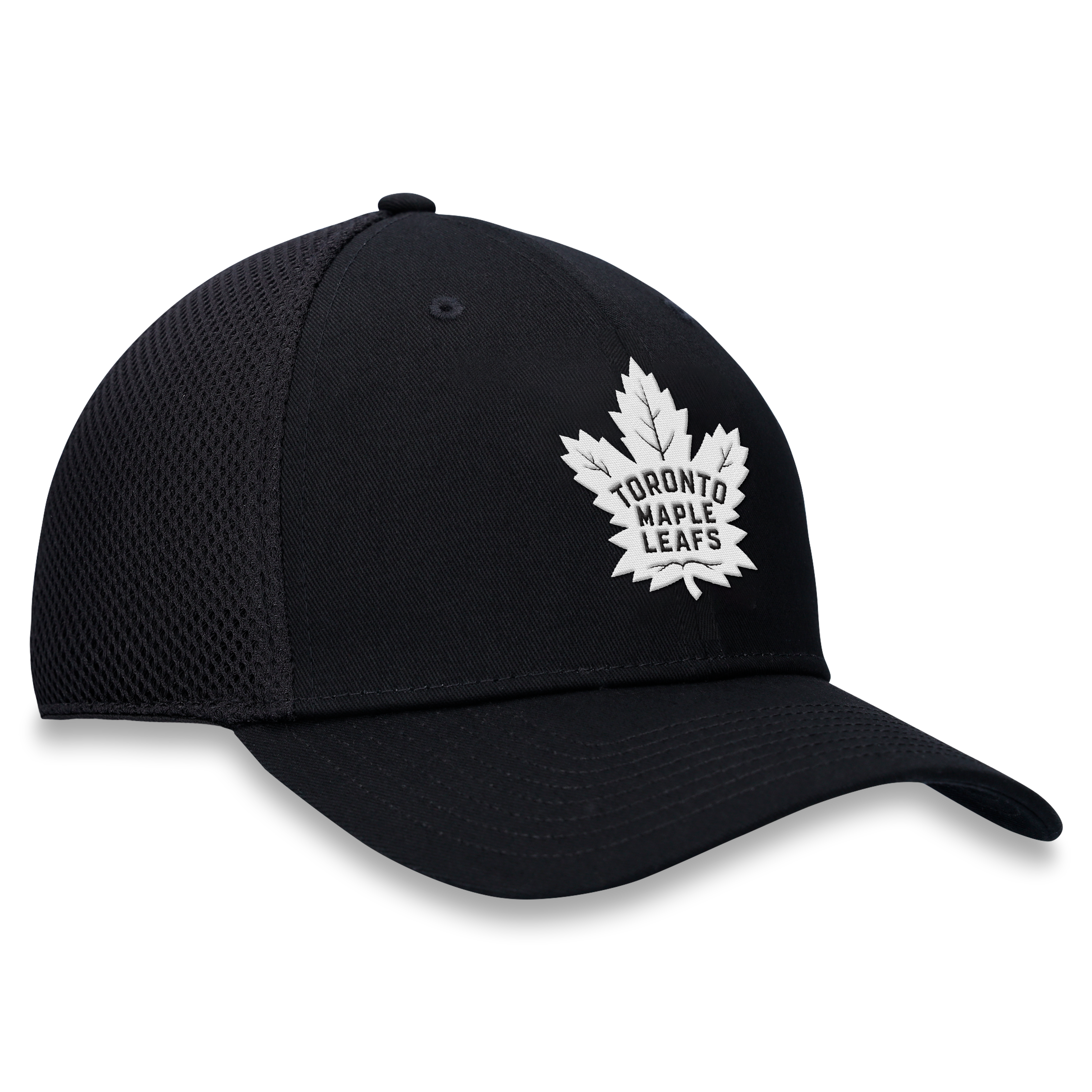 Men's Fanatics  Black Toronto Maple Leafs Tonal Meshback Stretch Hat