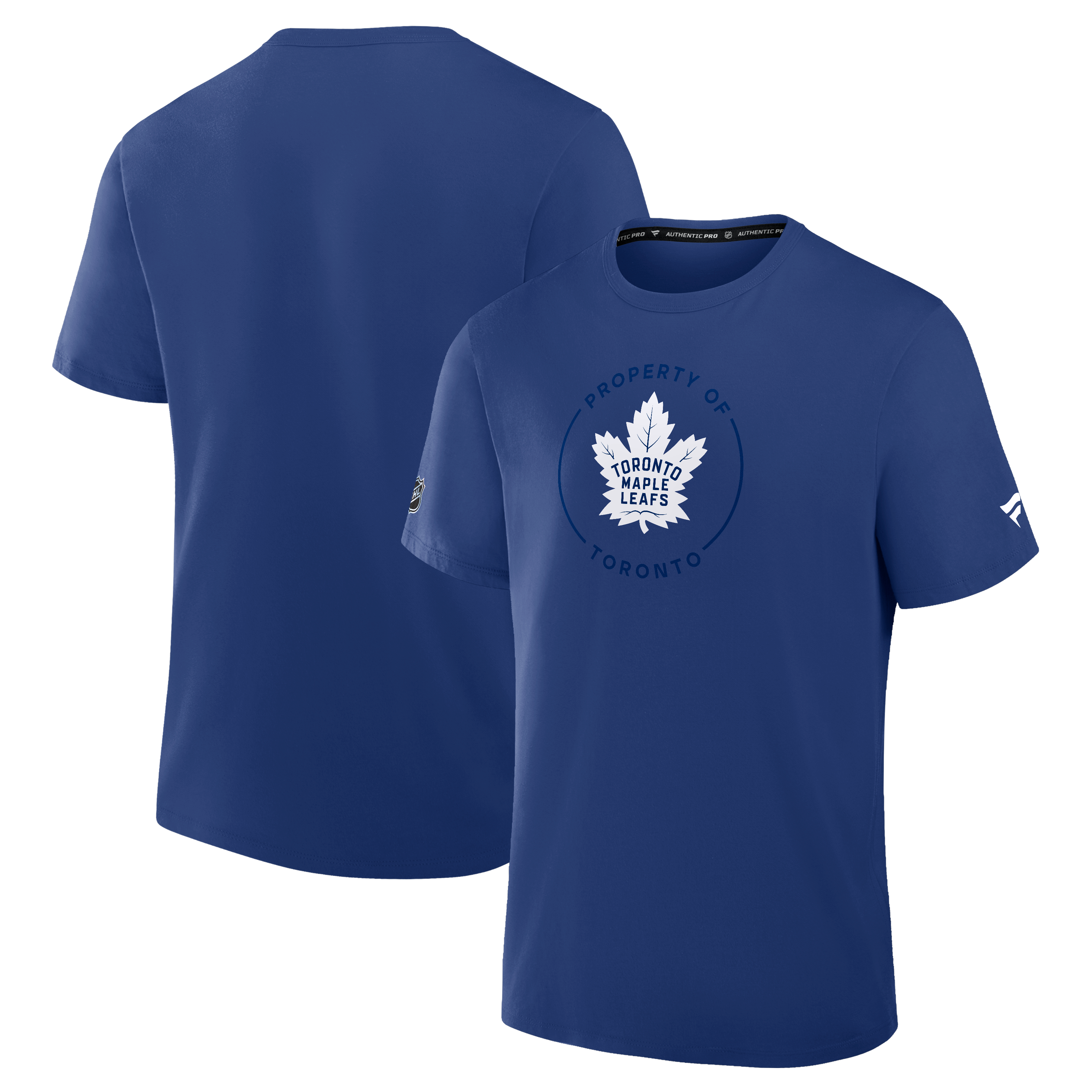 T-shirt authentique Fanatics bleu Toronto Maple Leafs pour homme