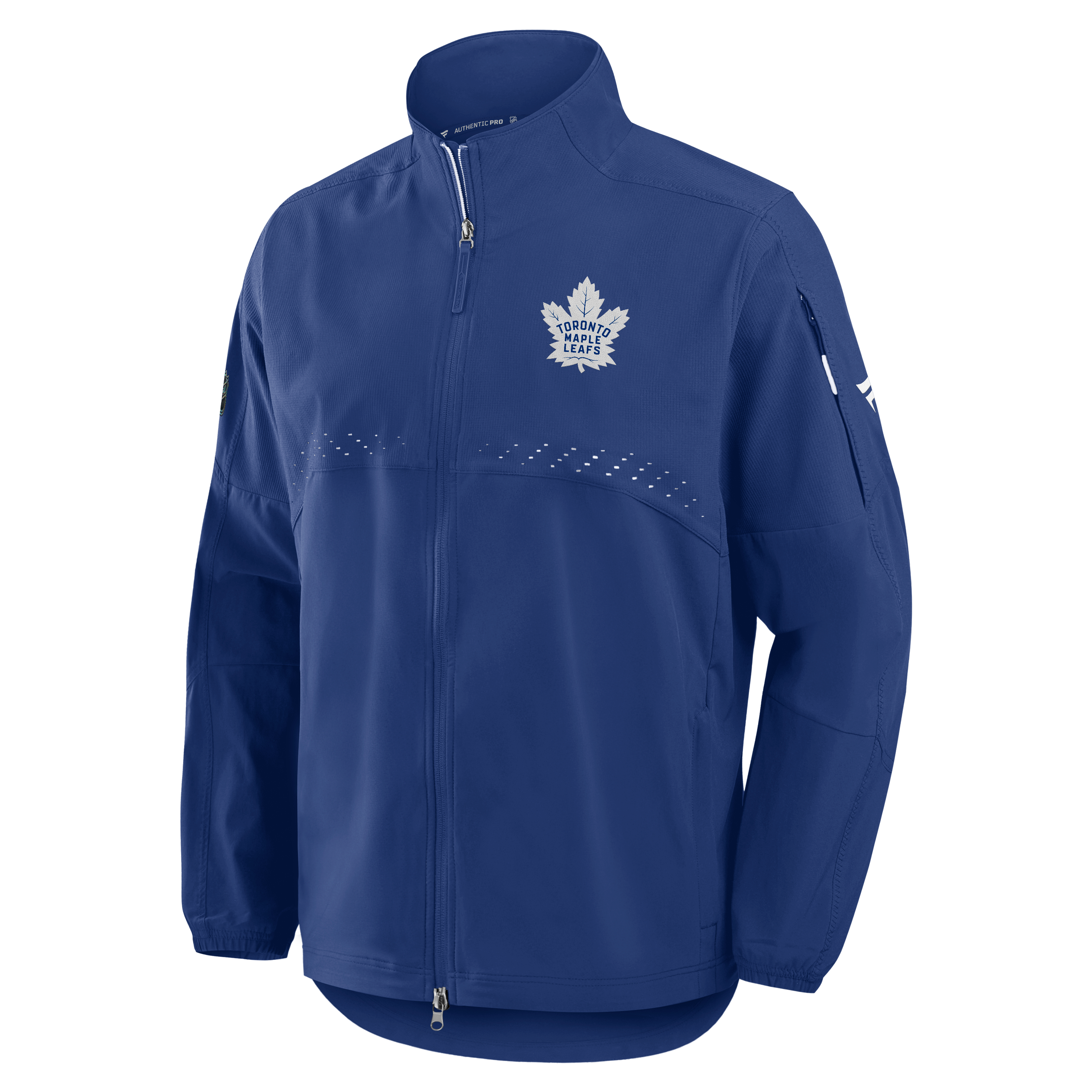 Veste d'entraîneur authentique Pro Rink des Maple Leafs de Toronto, bleue, Fanatics, pour homme