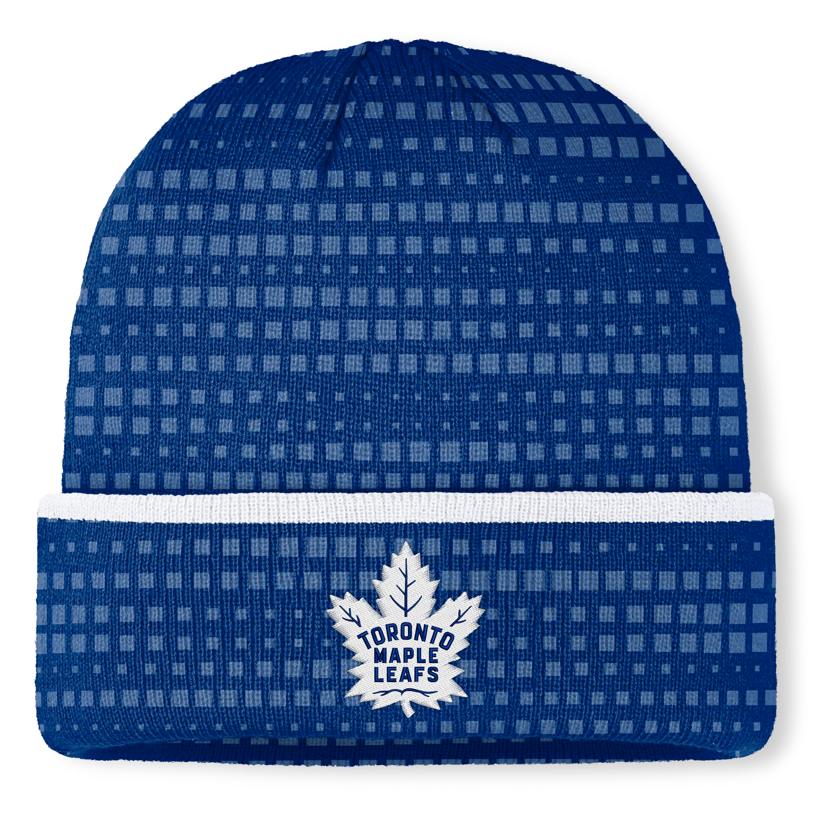 Men's Fanatics Blue Toronto Maple Leafs Authentic Pro Rink Cuffed Knit Hat