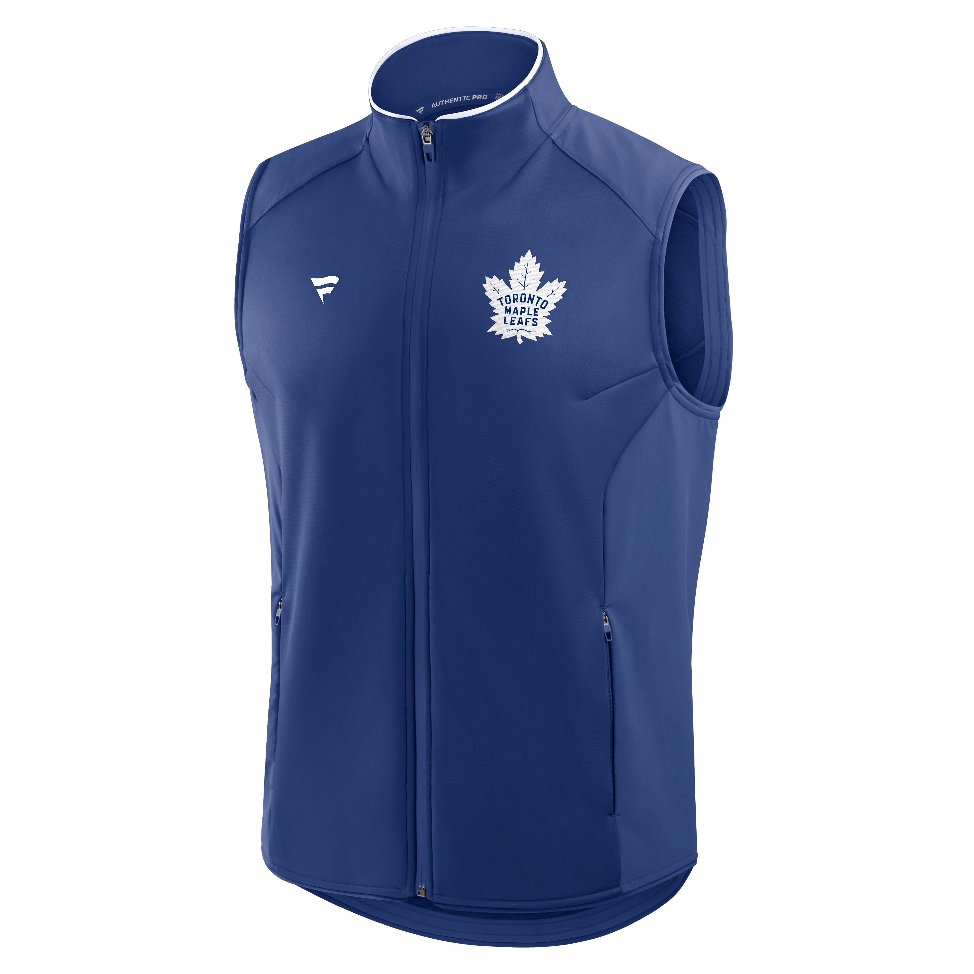 Men's Fanatics Blue Toronto Maple Leafs Authentic Pro Rink Full-Zip Vest