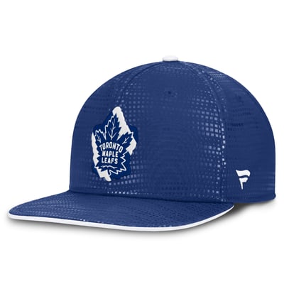 Toronto Maple Leafs Fanatics Authentic Pro Rink Square Visor Snapback Hat - Blue