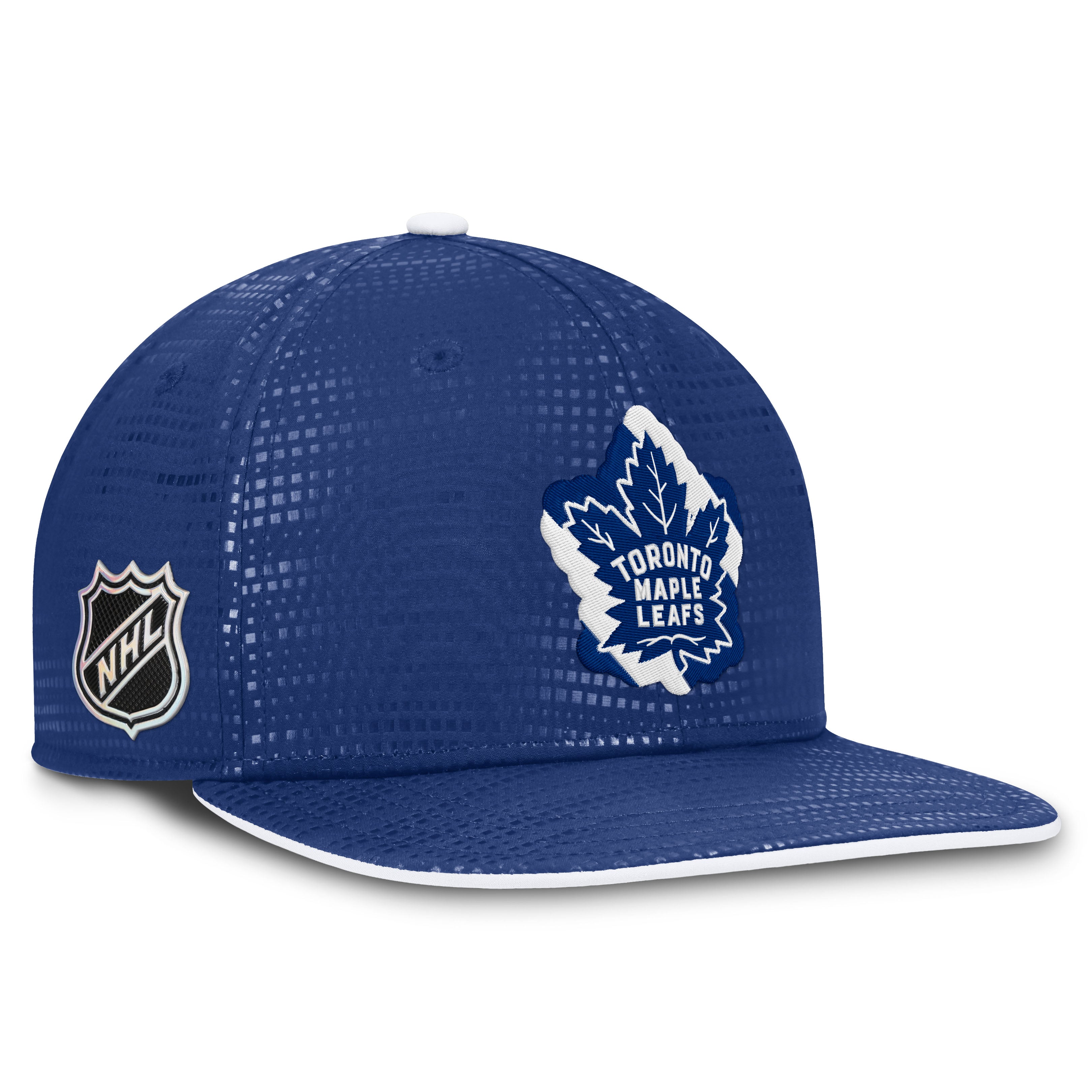Casquette à visière carrée authentique Pro Rink Fanatics bleue pour homme