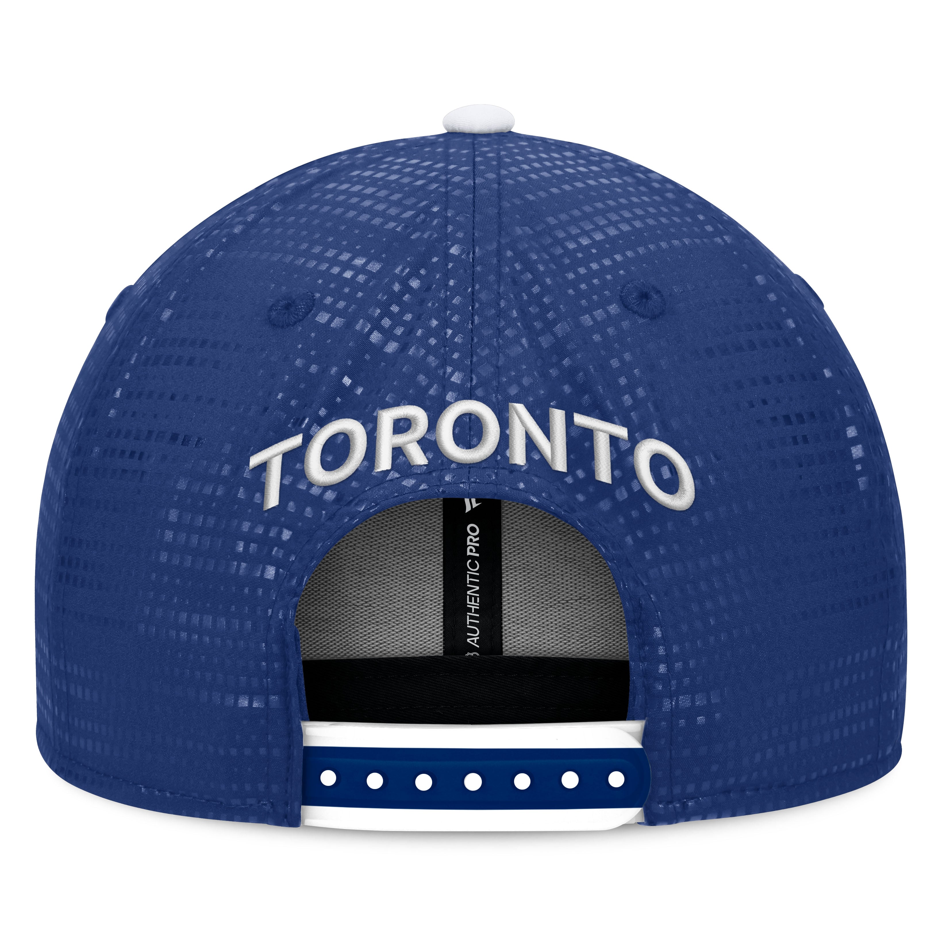 Casquette à visière carrée authentique Pro Rink Fanatics bleue pour homme