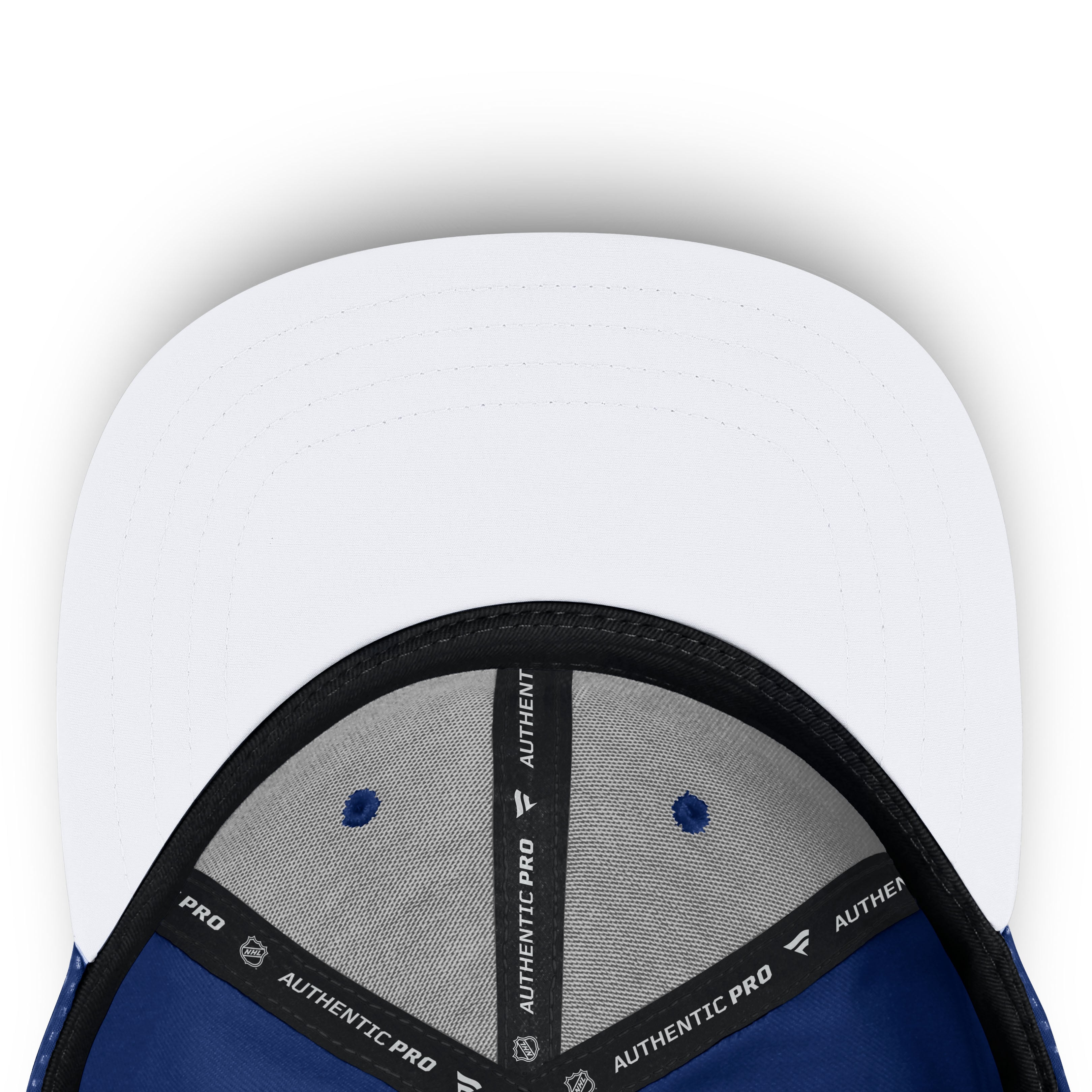 Casquette à visière carrée authentique Pro Rink Fanatics bleue pour homme