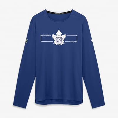 Toronto Maple Leafs Fanatics Authentic Pro Rink Tech Long Sleeve T-Shirt - Blue